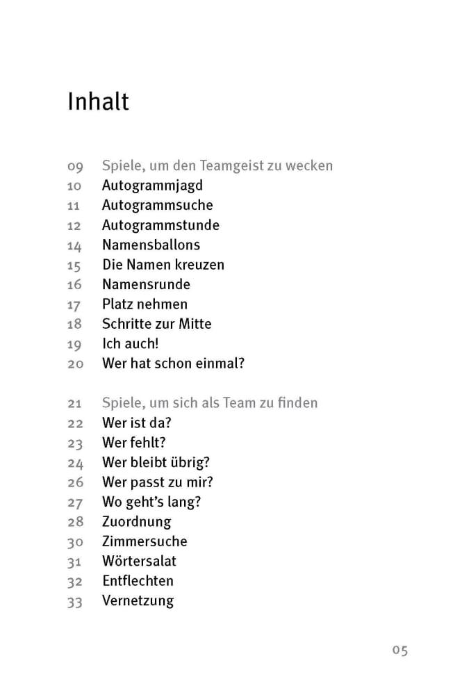 Beispielinhalt (Bild) Die 50 besten Spiele für mehr Teamgeist. Für 8- bis 12-Jährige