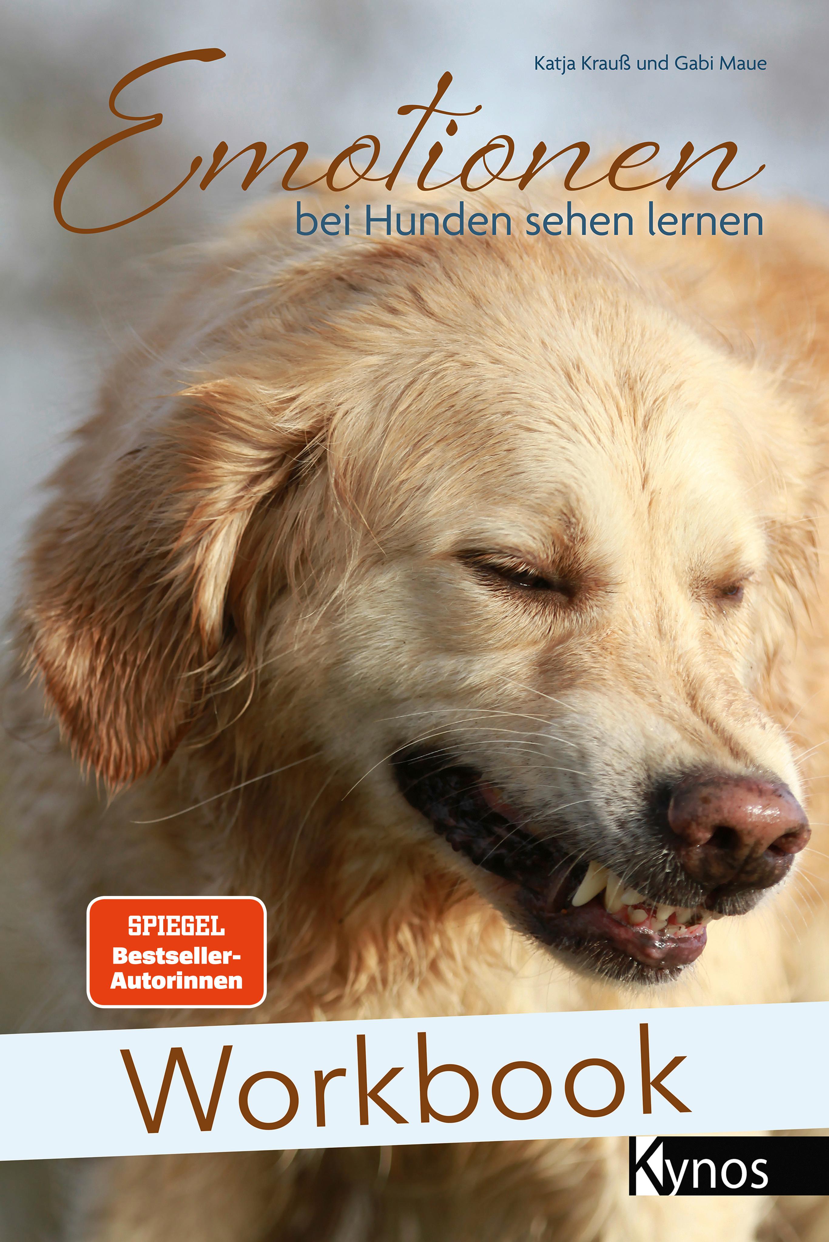 Vorderes Coverbild Workbook Emotionen bei Hunden sehen lernen
