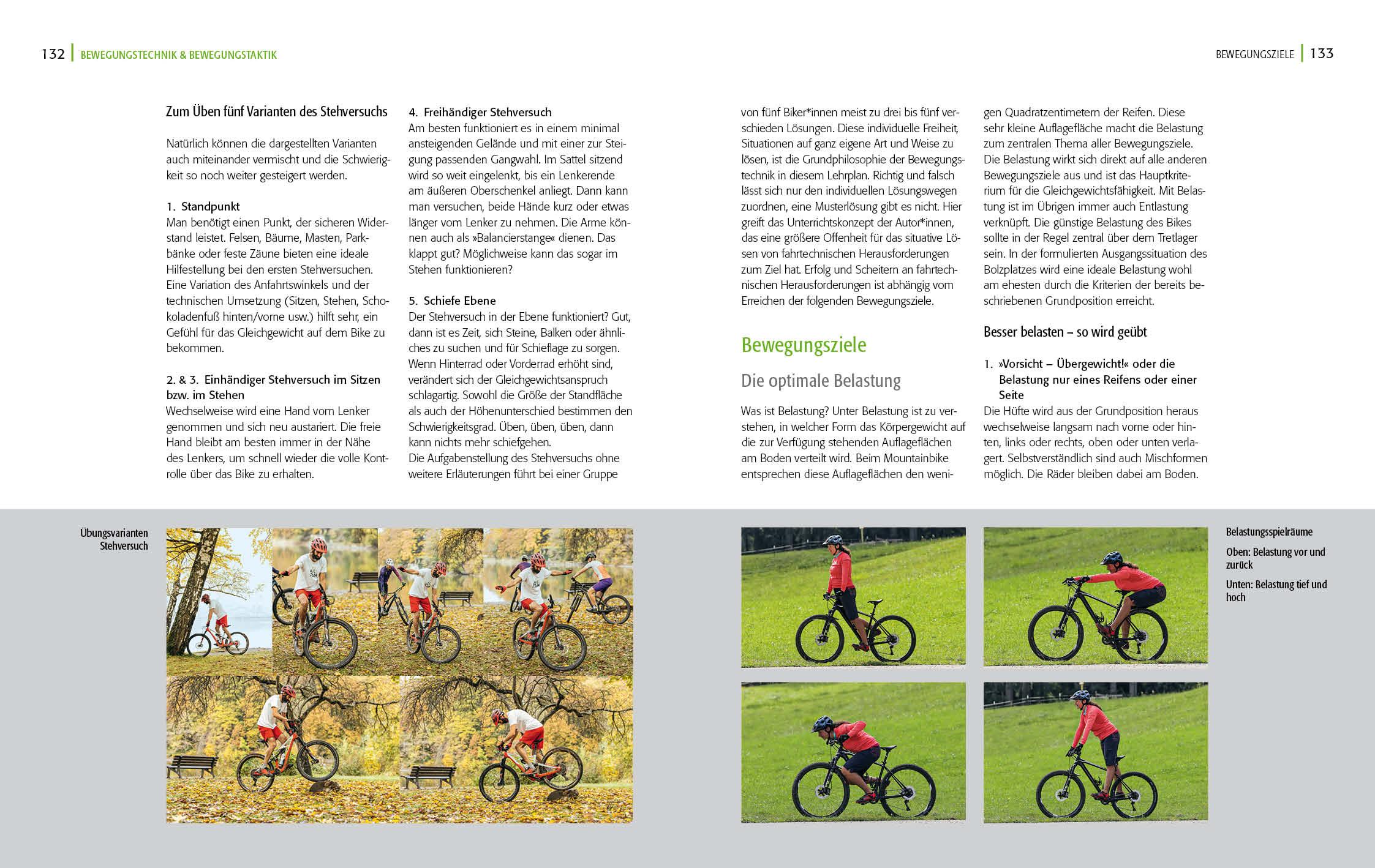 Beispielinhalt (Bild) Alpin-Lehrplan 7: Mountainbiken