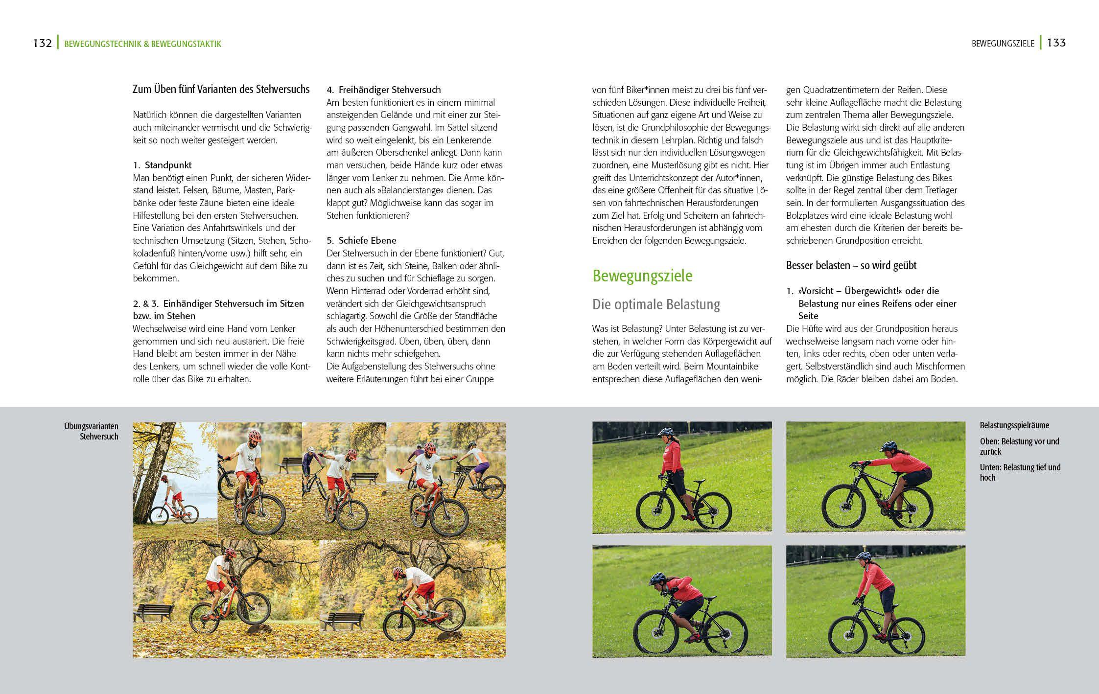 Beispielinhalt (Bild) Alpin-Lehrplan 7: Mountainbiken