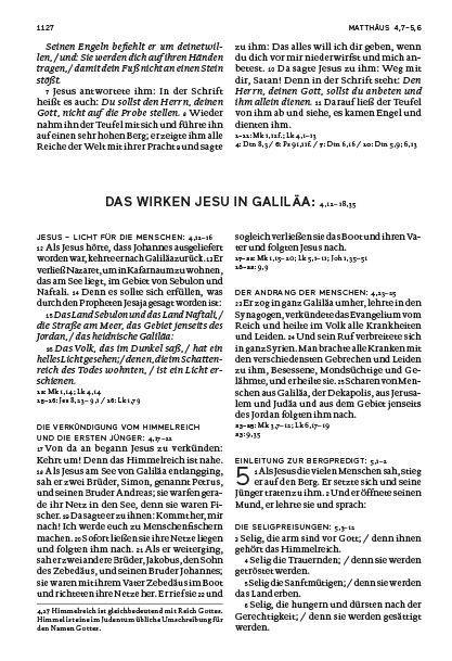 Beispielinhalt (Bild) Die Bibel für Ministrantinnen und Ministranten
