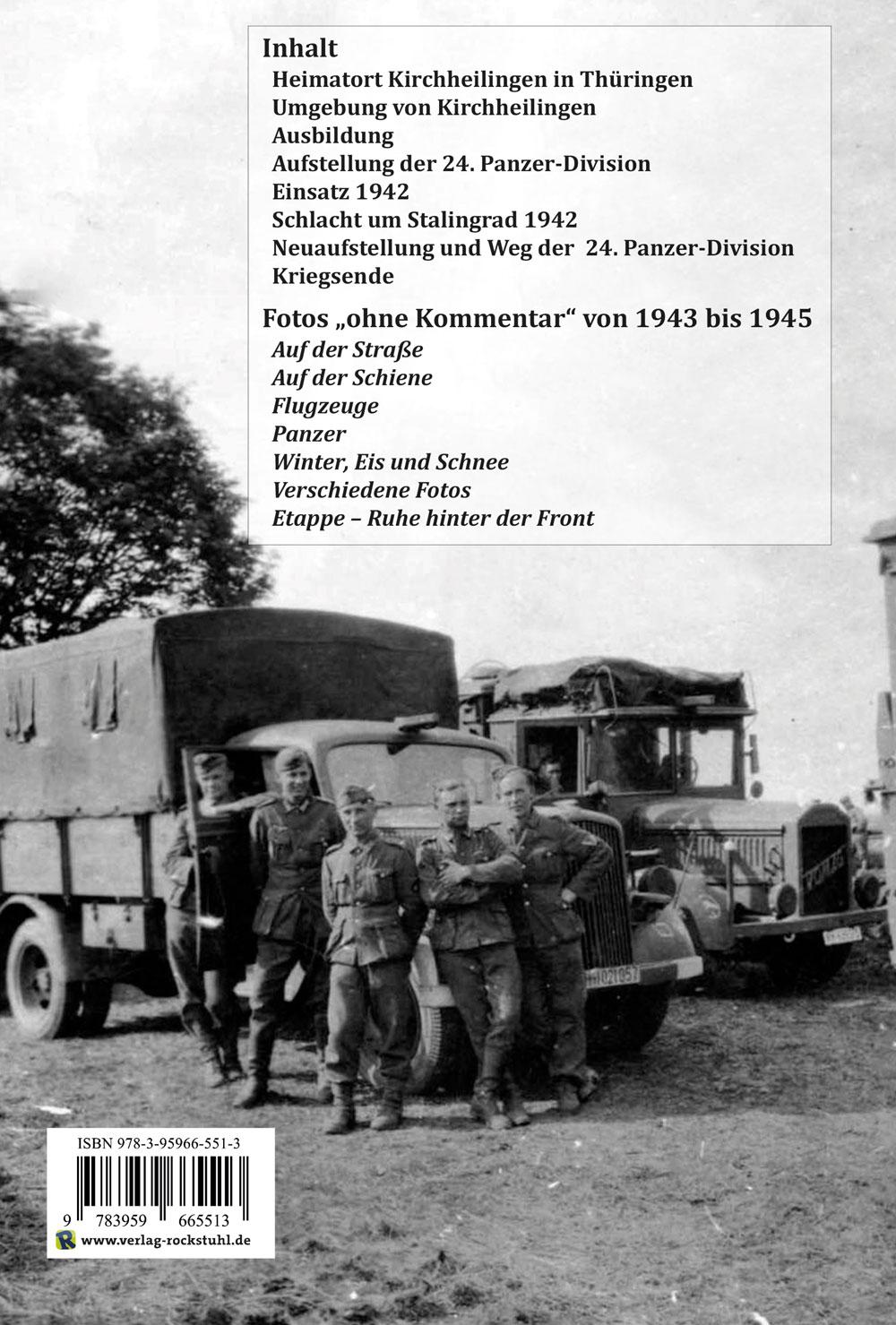 Rückseitencover Fotoalbum - Panzer-Werkstattkompanie im Panzer-Regiment 24 in der 24. Panzer-Division 1943-1945