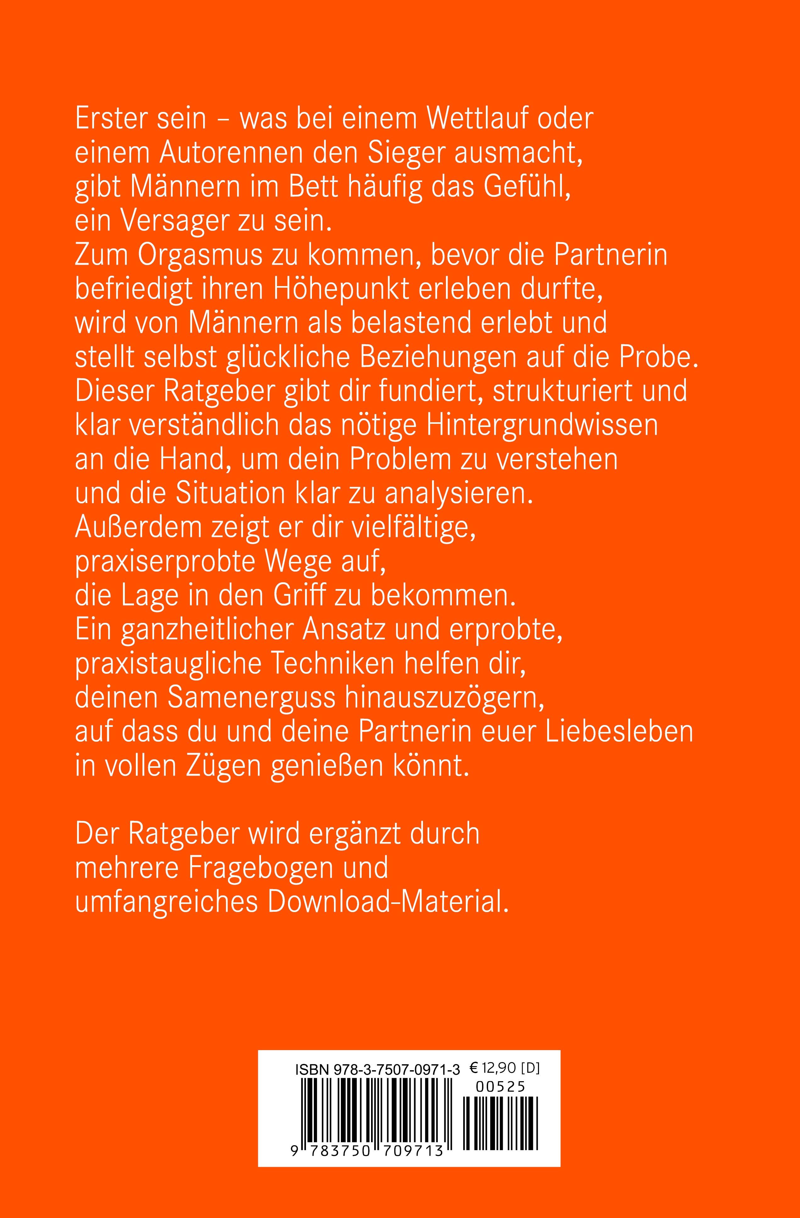 Rückseitencover vorzeitiger Samenerguss | Körper-Ratgeber