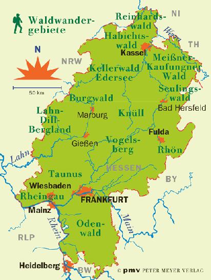Beispielinhalt (Bild) Waldwandern Hessen