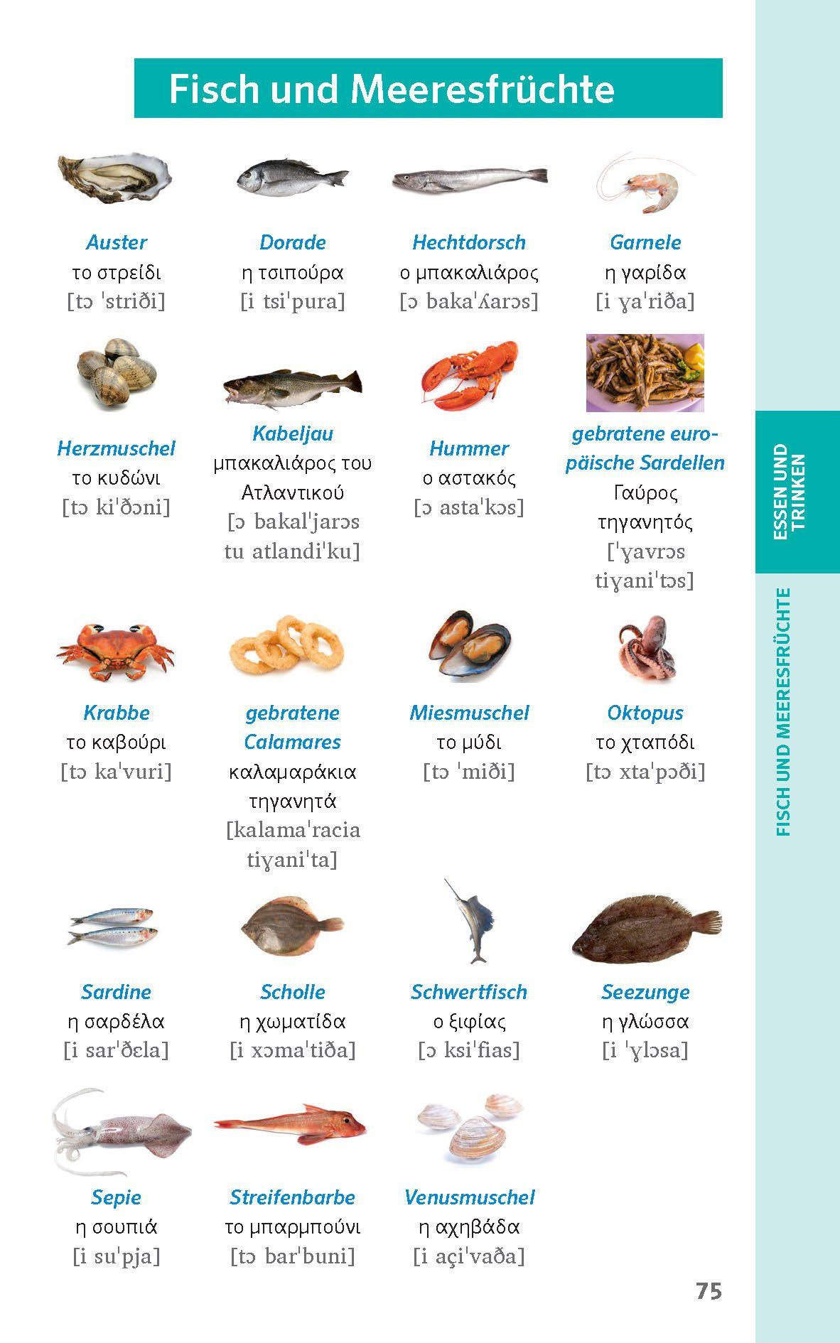Beispielinhalt (Bild) PONS Praxis-Sprachführer Griechisch