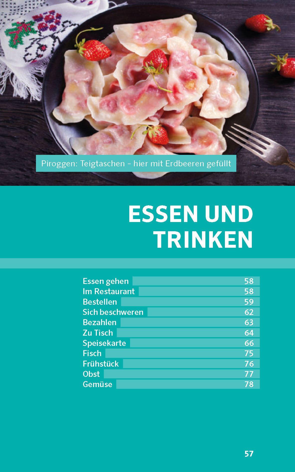 Beispielinhalt (Bild) PONS Praxis-Sprachführer Russisch