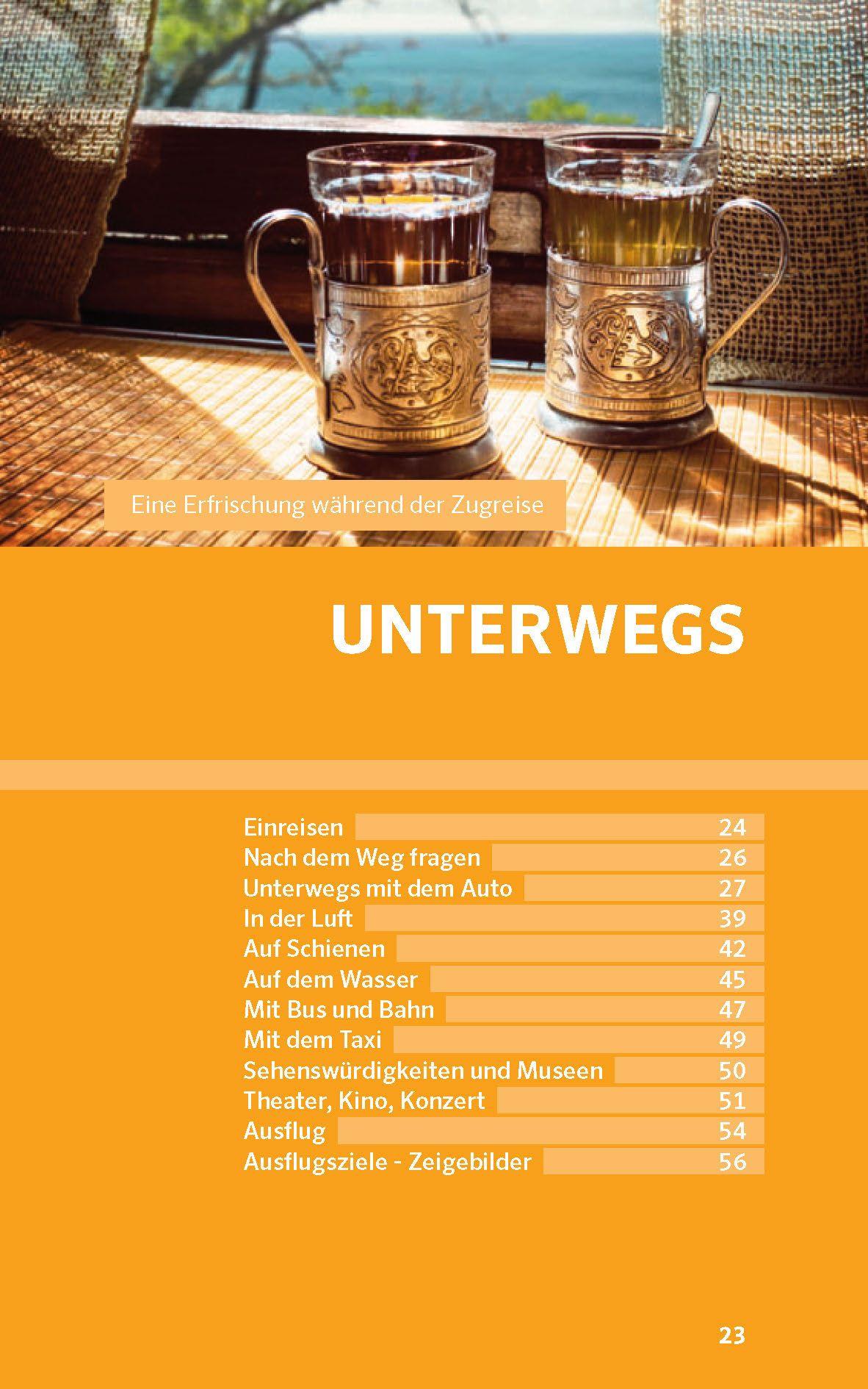 Beispielinhalt (Bild) PONS Praxis-Sprachführer Russisch