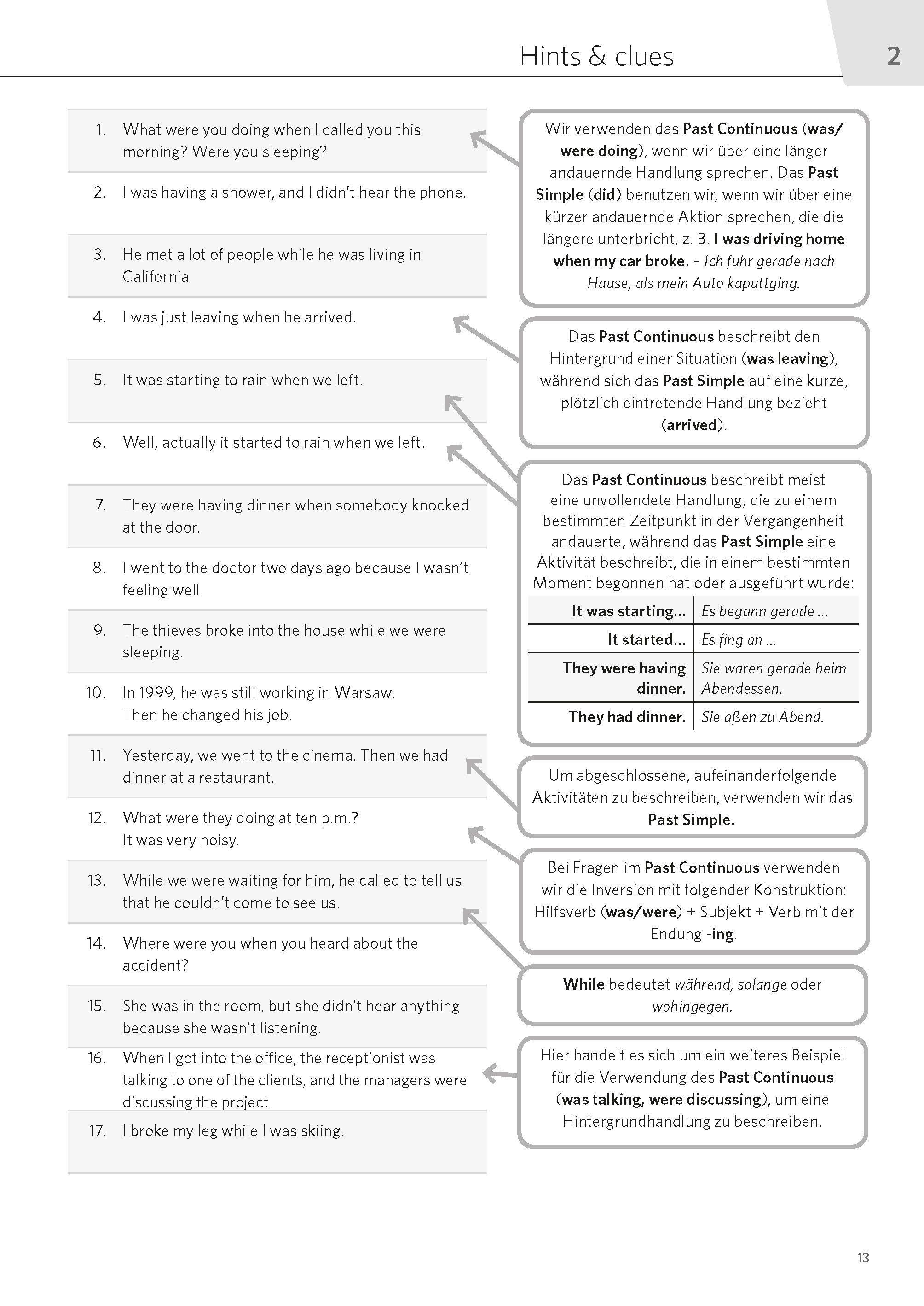 Beispielinhalt (Bild) PONS Satz für Satz Englisch B1