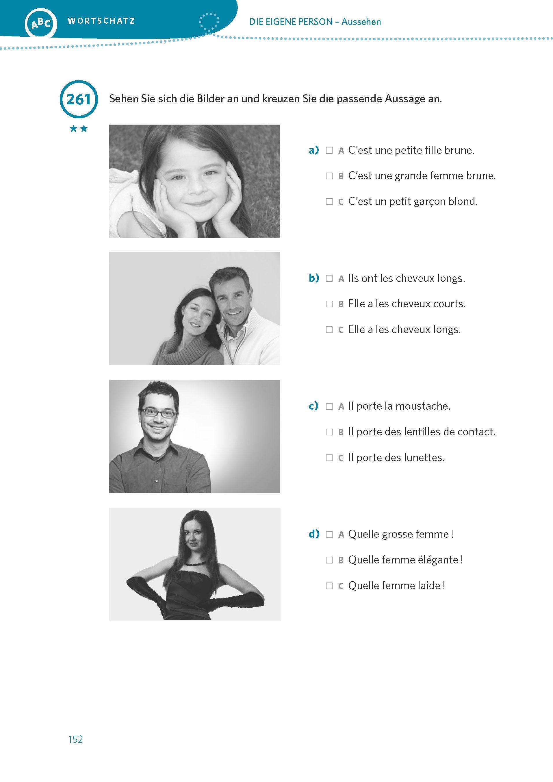 Beispielinhalt (Bild) PONS 500 Übungen Französisch