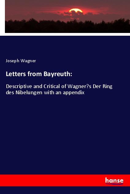 Vorderes Coverbild Letters from Bayreuth: