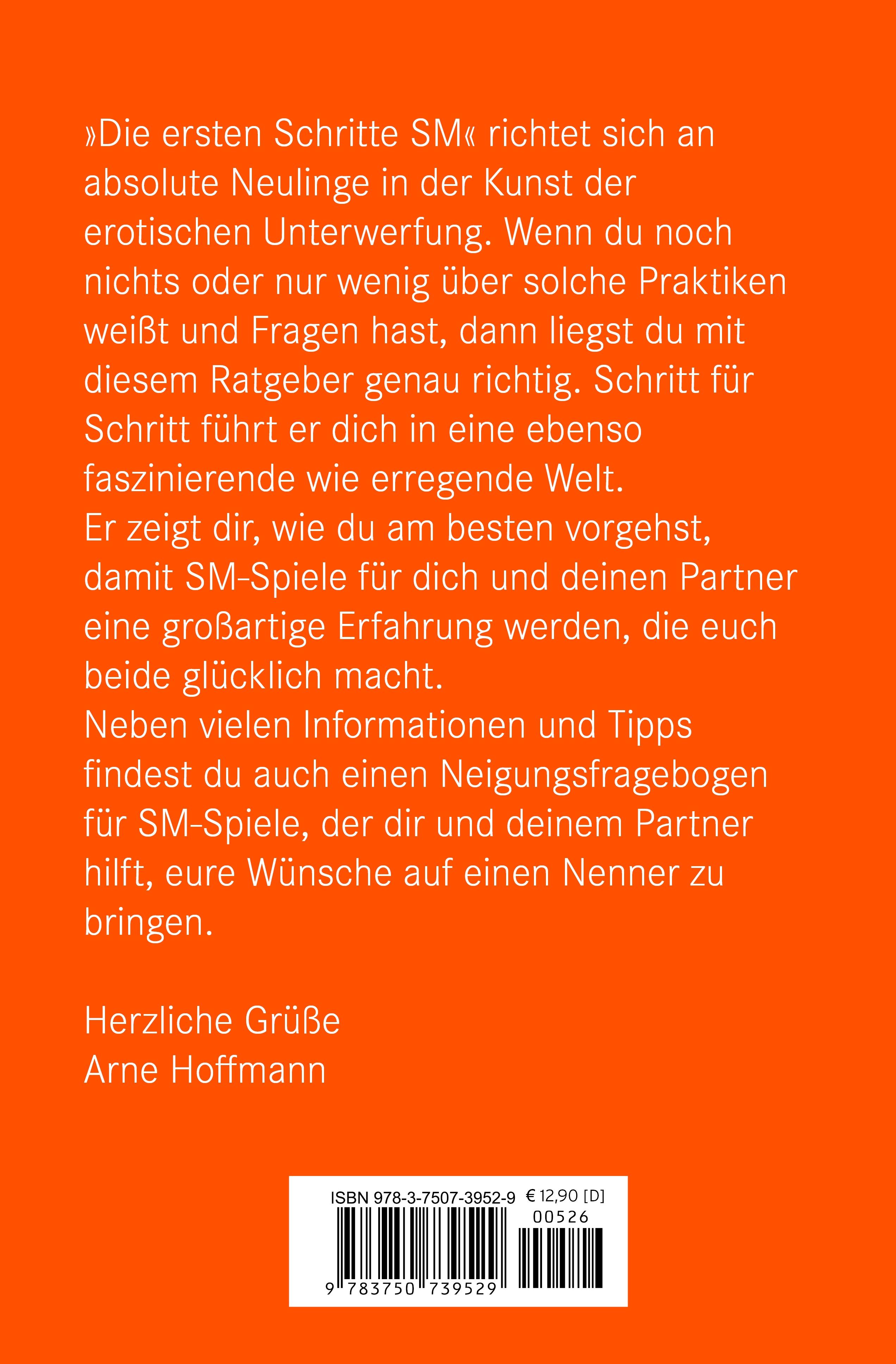 Rückseitencover Die ersten Schritte SM - Unterwerfung für Anfänger | Erotischer Ratgeber