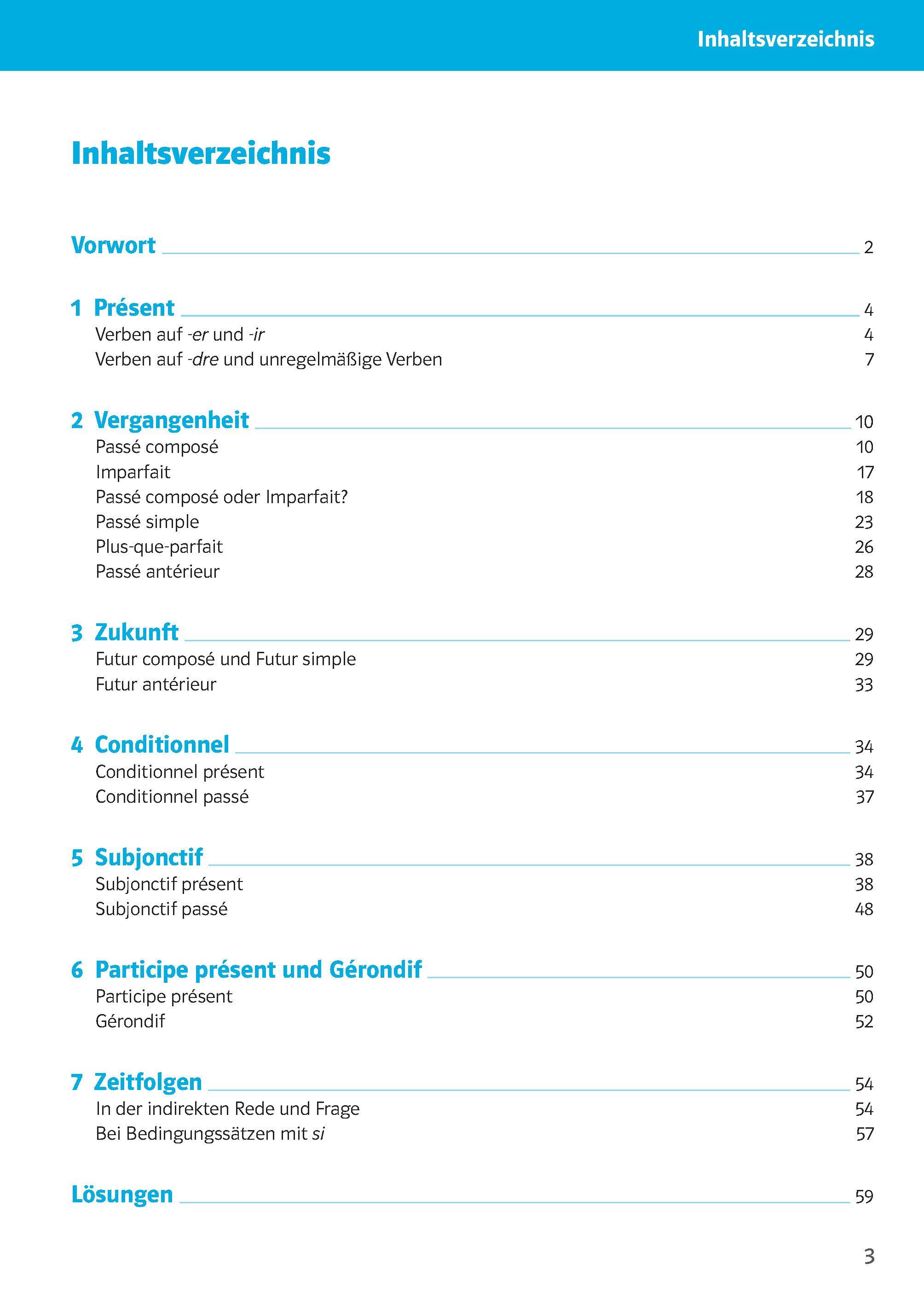Beispielinhalt (Bild) Sicher im Abi 10-Minuten-Training Oberstufe Französisch Zeiten