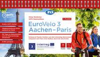 Vorderes Coverbild ADFC-Radreiseführer Eurovelo 3 Aachen - Paris, 1:75.000, wetter- und reißfest, GPS-Tracks zum Download, E-Bike geeignet