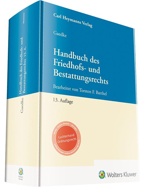 Vorderes Coverbild Handbuch des Friedhofs- und Bestattungsrecht