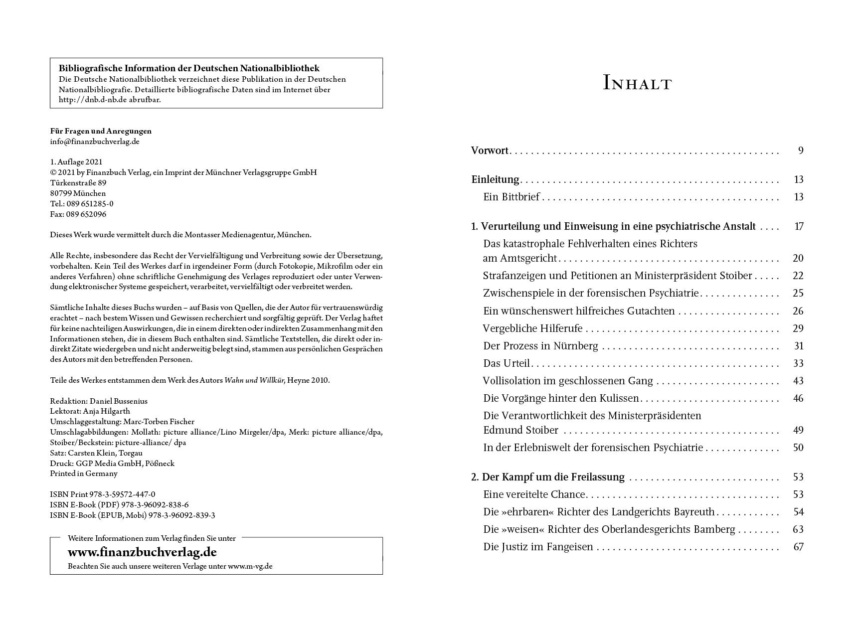 Beispielinhalt (Bild) Staatsverbrechen - der Fall Mollath