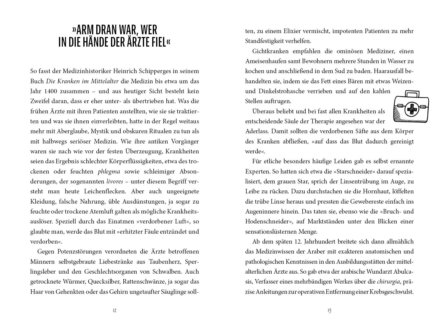 Beispielinhalt (Bild) Unnützes Medizinwissen