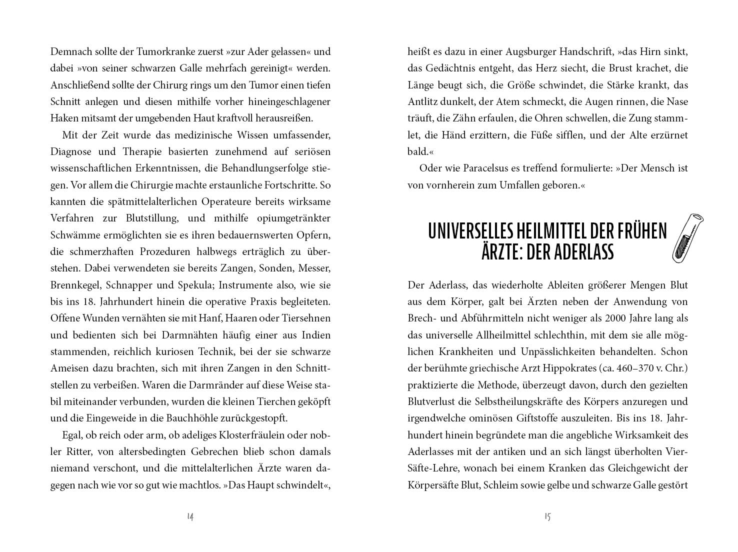 Beispielinhalt (Bild) Unnützes Medizinwissen