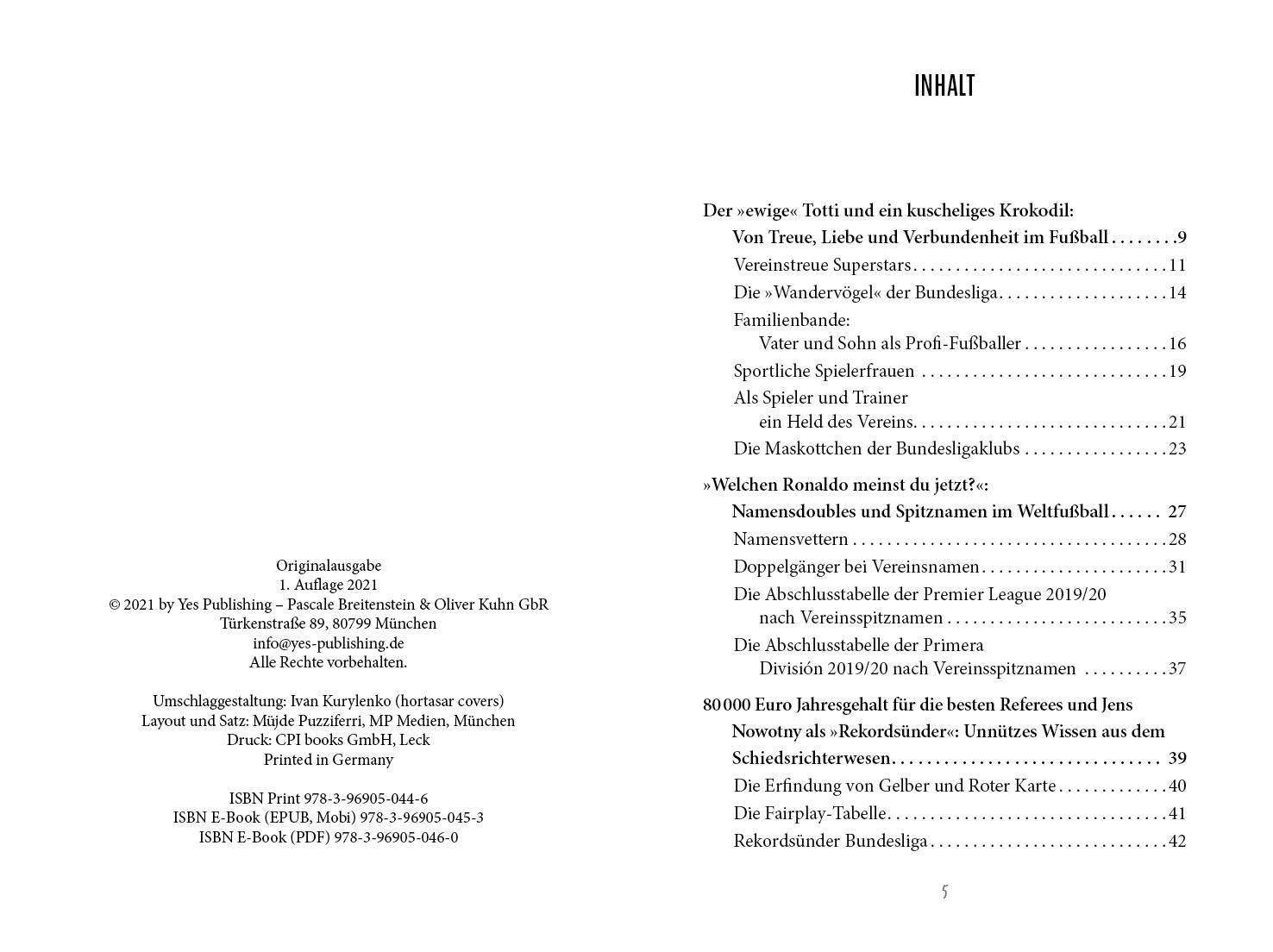 Beispielinhalt (Bild) Unnützes Fußballwissen