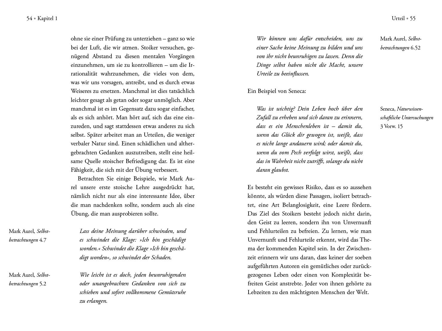 Beispielinhalt (Bild) Der praktizierende Stoiker
