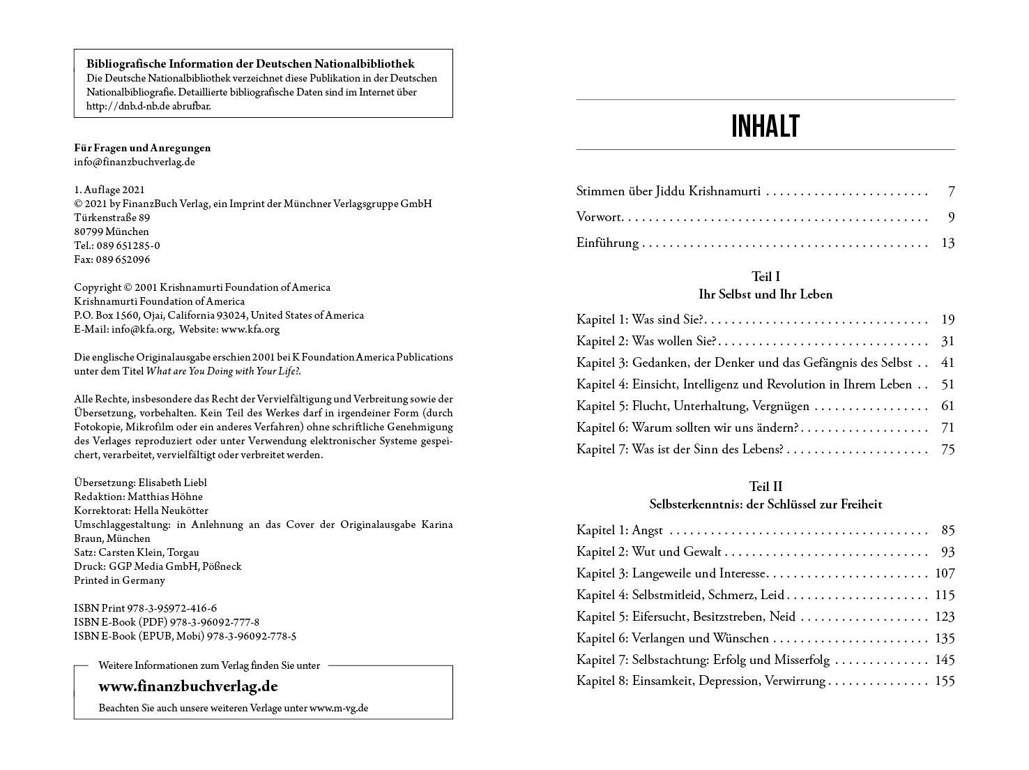 Beispielinhalt (Bild) Was machst du aus deinem Leben?