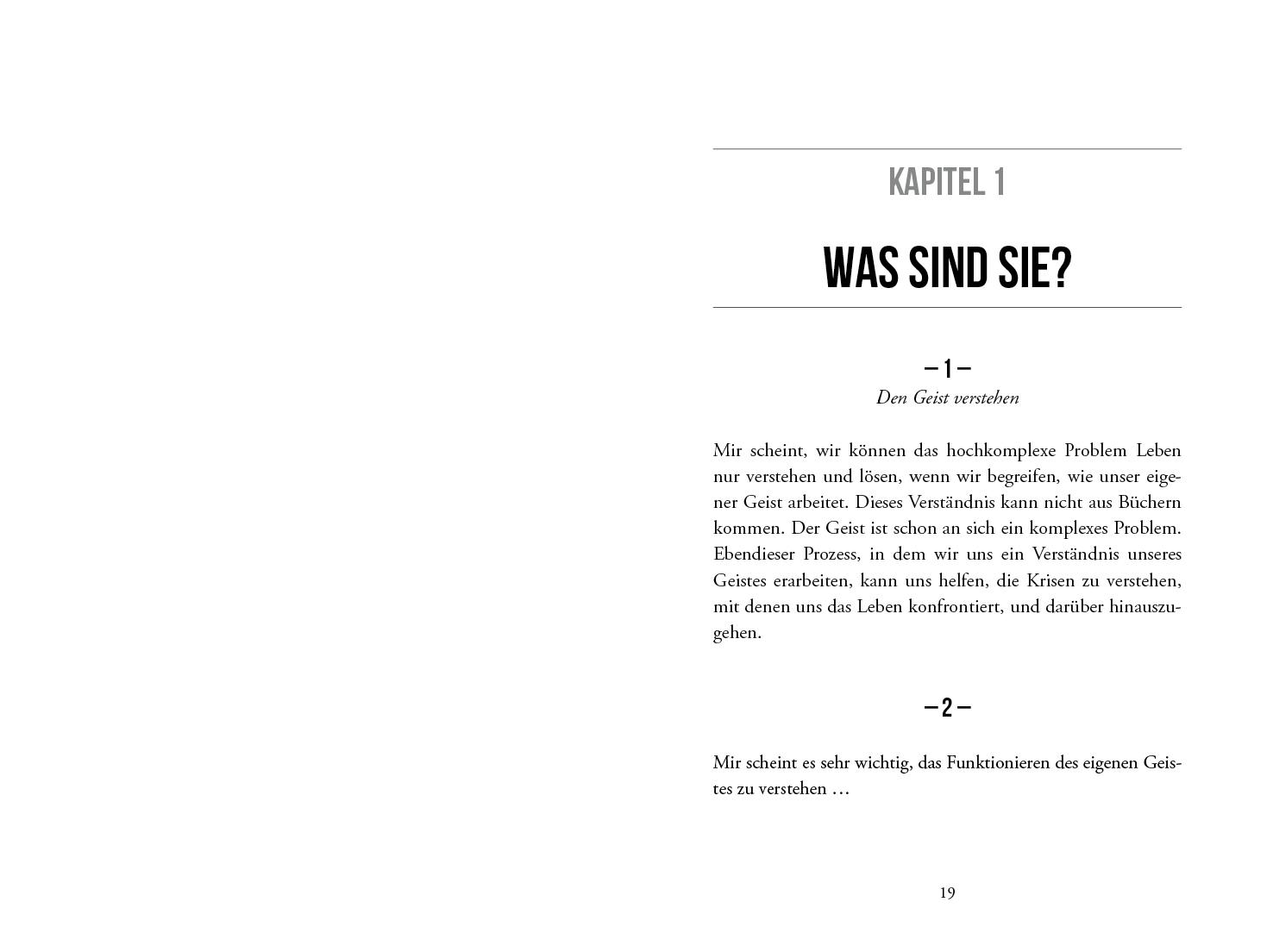 Beispielinhalt (Bild) Was machst du aus deinem Leben?