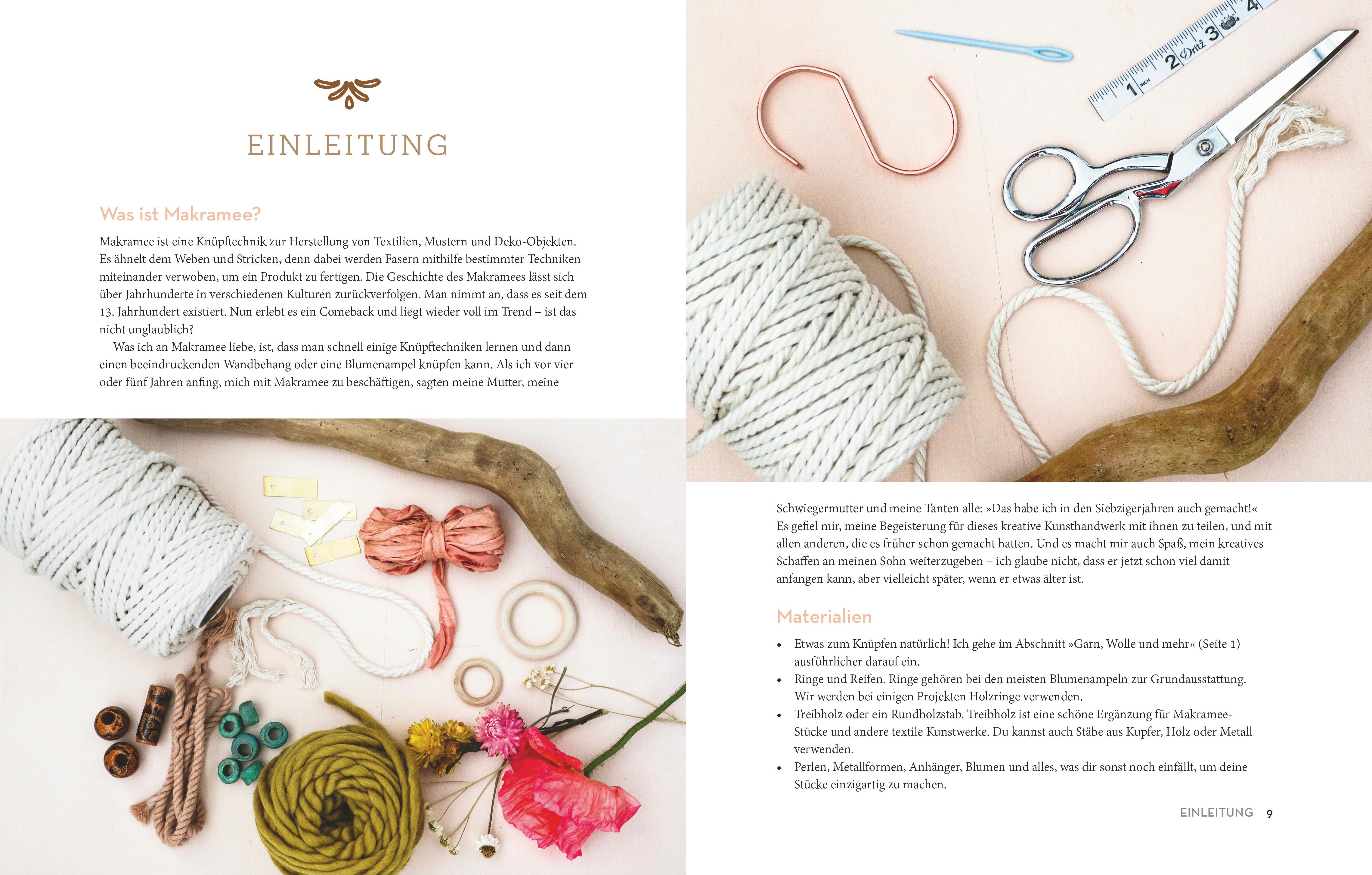 Beispielinhalt (Bild) Makramee für Zimmerpflanzen