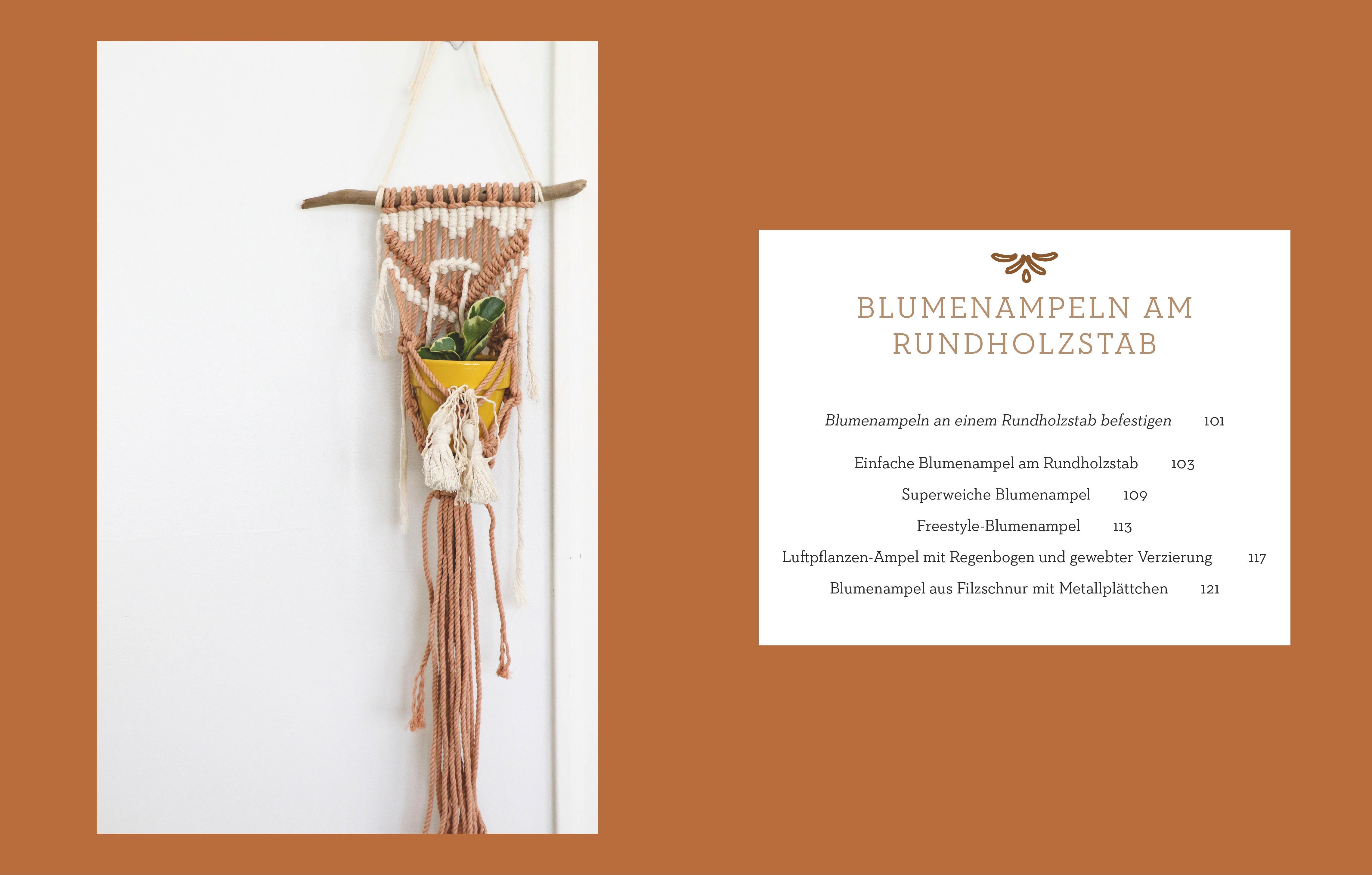 Beispielinhalt (Bild) Makramee für Zimmerpflanzen