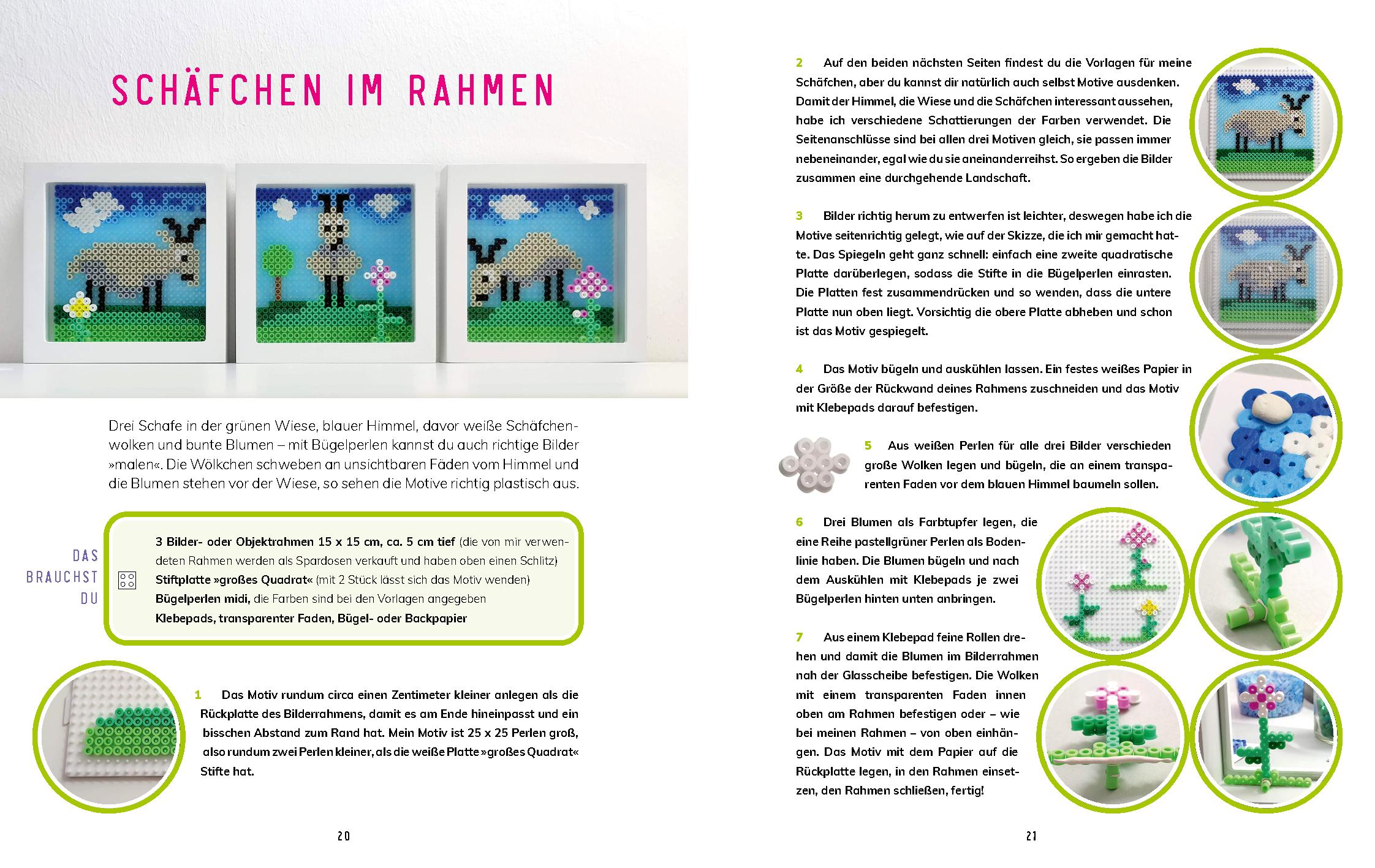 Beispielinhalt (Bild) Kreativ mit Bügelperlen
