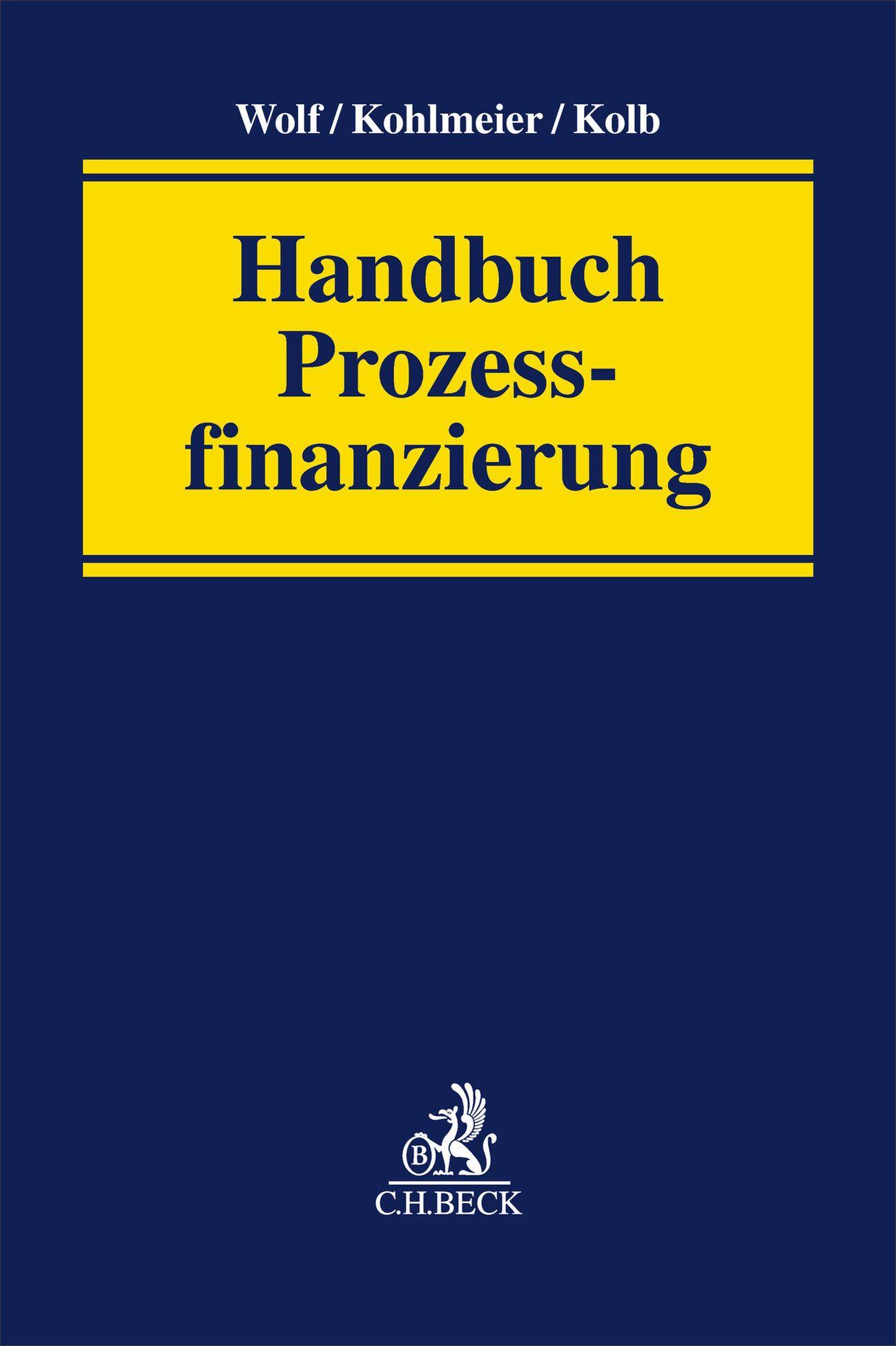 Vorderes Coverbild Handbuch Prozessfinanzierung
