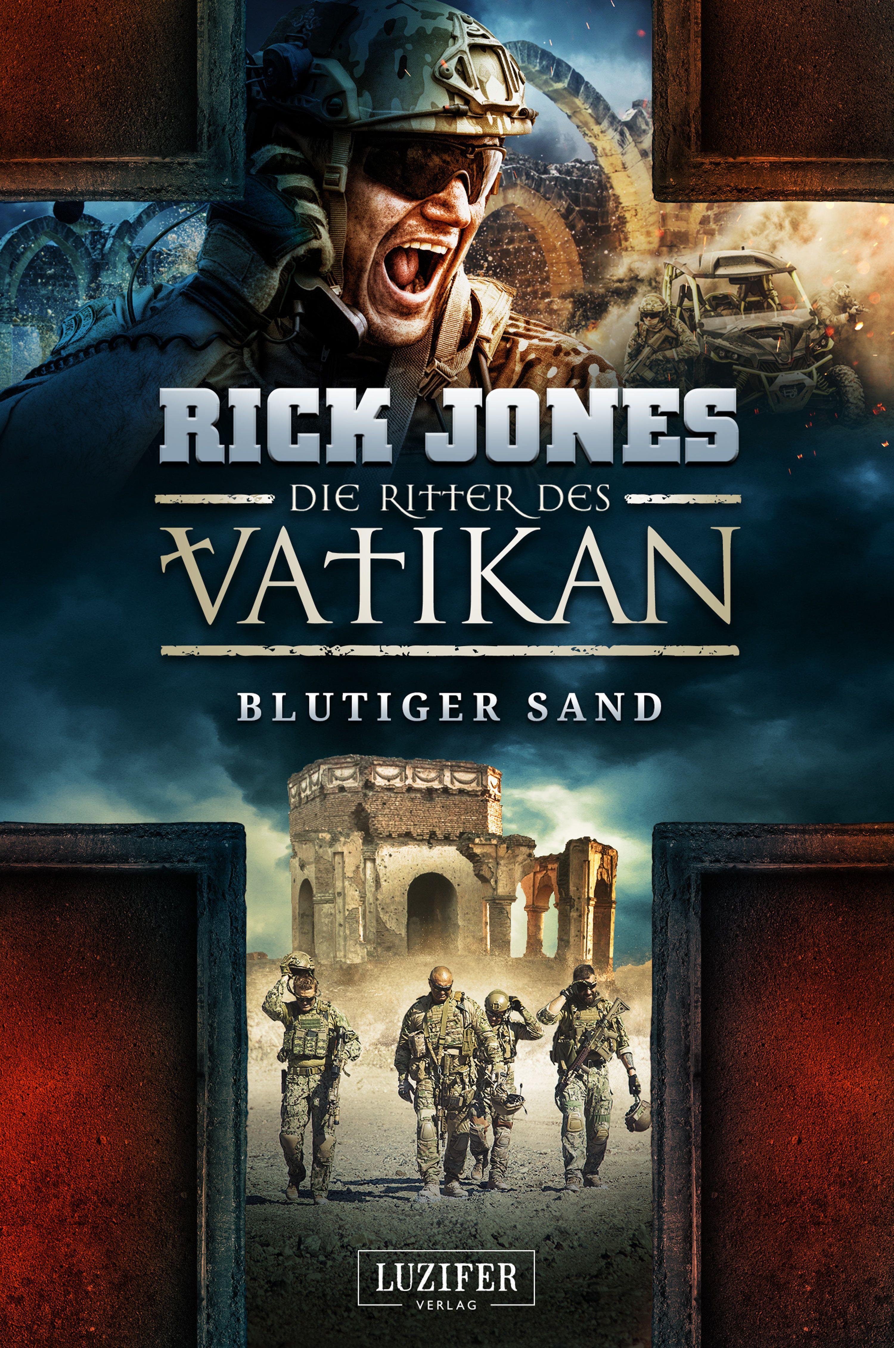 Vorderes Coverbild BLUTIGER SAND (Die Ritter des Vatikan 8)