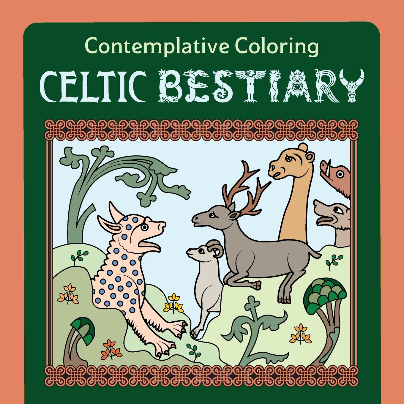 Vorderes Coverbild Celtic Bestiary (Contemplative Coloring)
