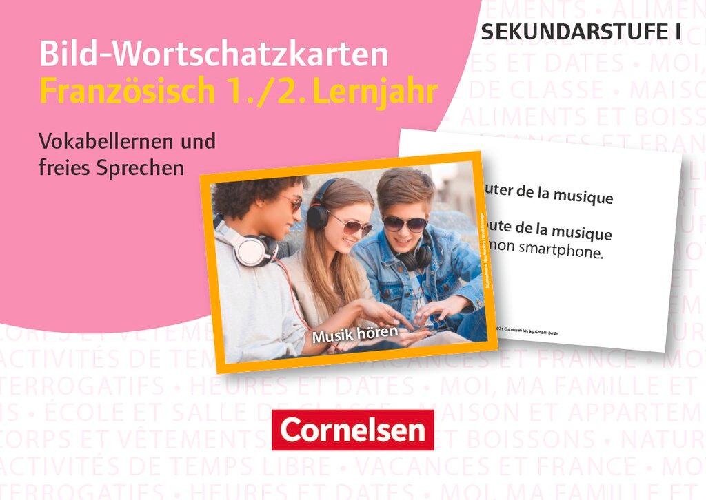 Vorderes Coverbild Bild-Wortschatzkarten Fremdsprachen Sekundarstufe I. Französisch 1./2. Lernjahr