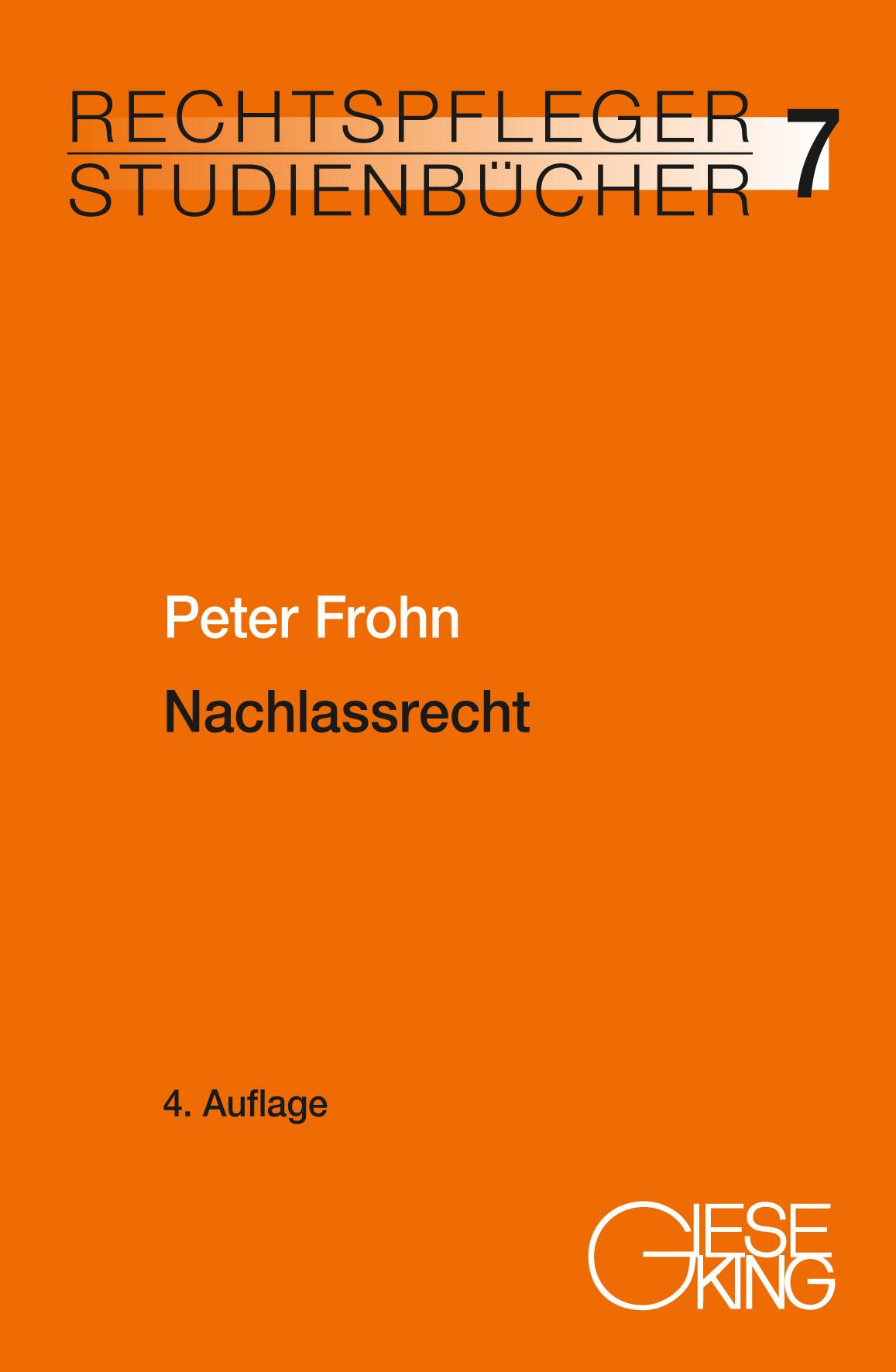 Vorderes Coverbild Nachlassrecht