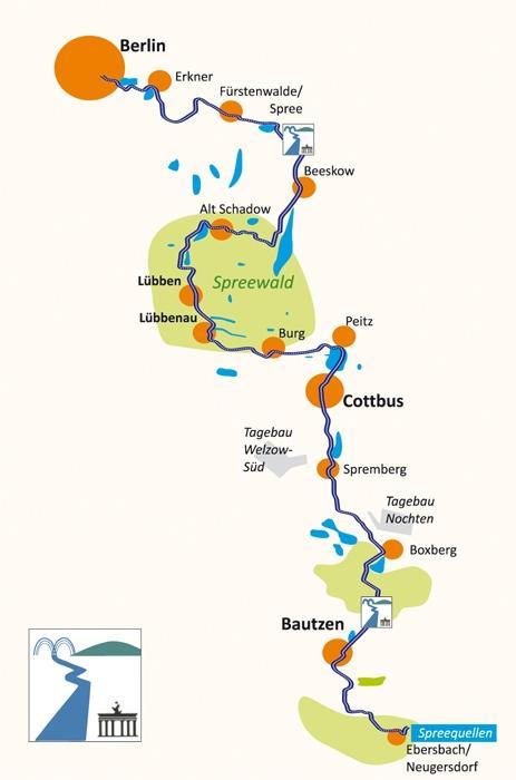 Beispielinhalt (Bild) Spree-Radweg Von der Spreequelle bis Berlin