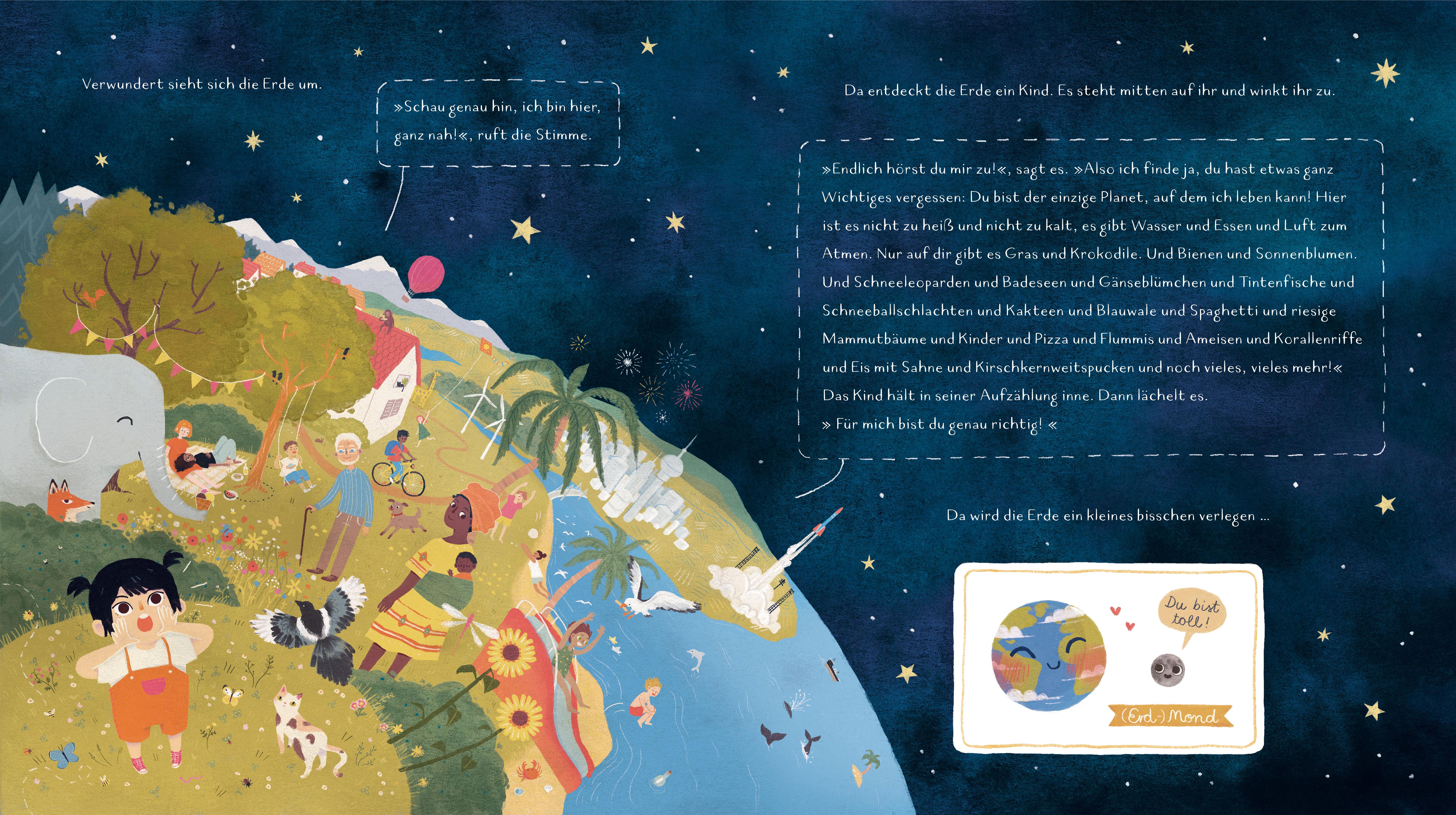 Beispielinhalt (Bild) Ein kleiner blauer Punkt