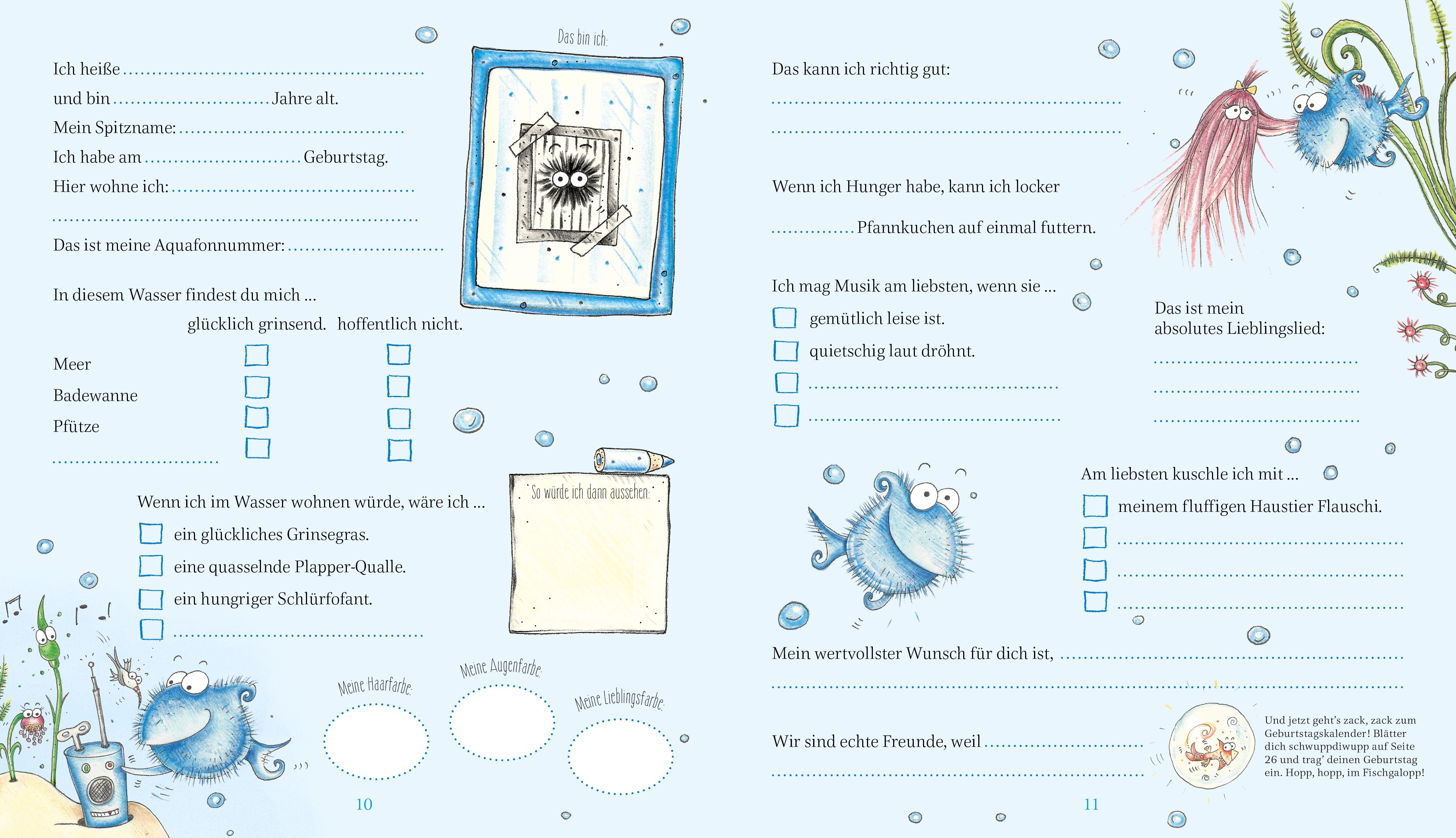 Beispielinhalt (Bild) Kuschelflosse - Meine Freunde