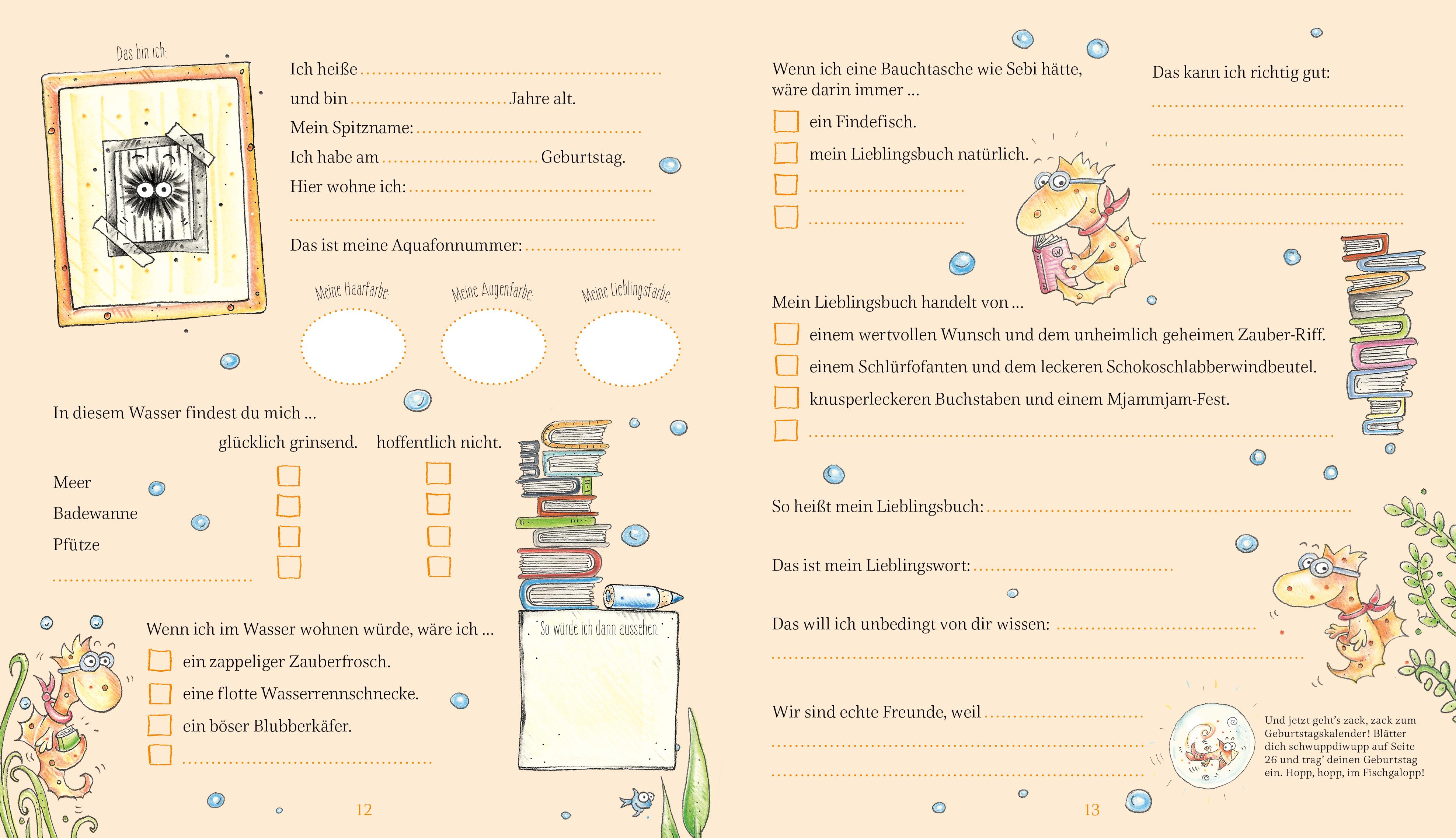 Beispielinhalt (Bild) Kuschelflosse - Meine Freunde