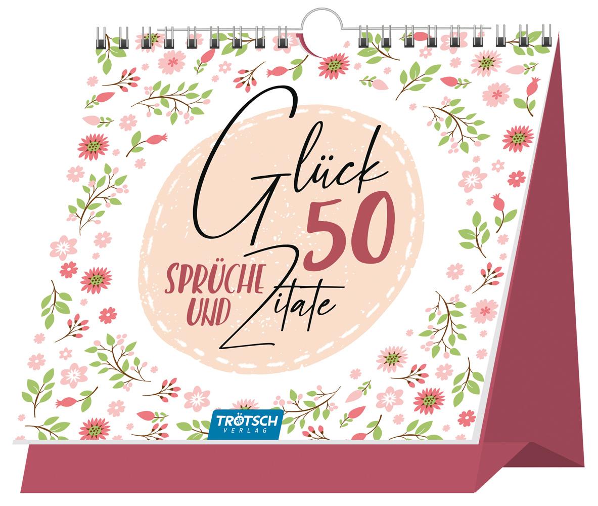 Vorderes Coverbild Trötsch Tischaufsteller Sprüche und Zitate zum Aufstellen Glück