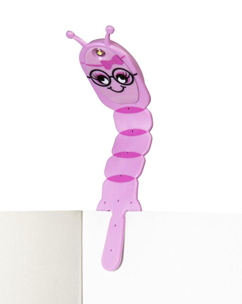 Beispielinhalt (Bild) Flexilight Pals Leselicht (Bookworm) | pink | 2 in 1 Leselampe & Lesezeichen | LED Leselicht | Geschenk für Leser, Buchliebhaber | Deutsche Ausgabe