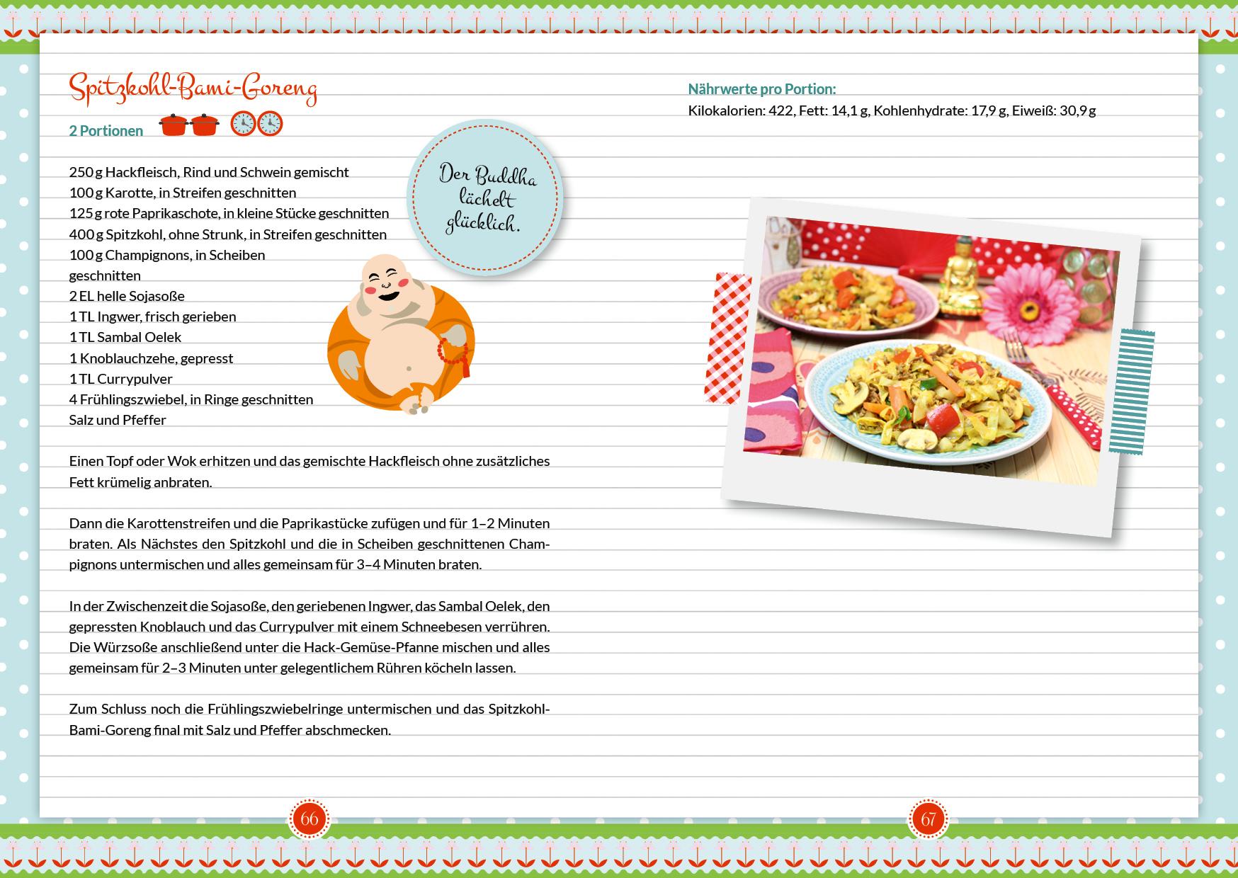 Beispielinhalt (Bild) Happy Carb: Einfach lecker Low Carb