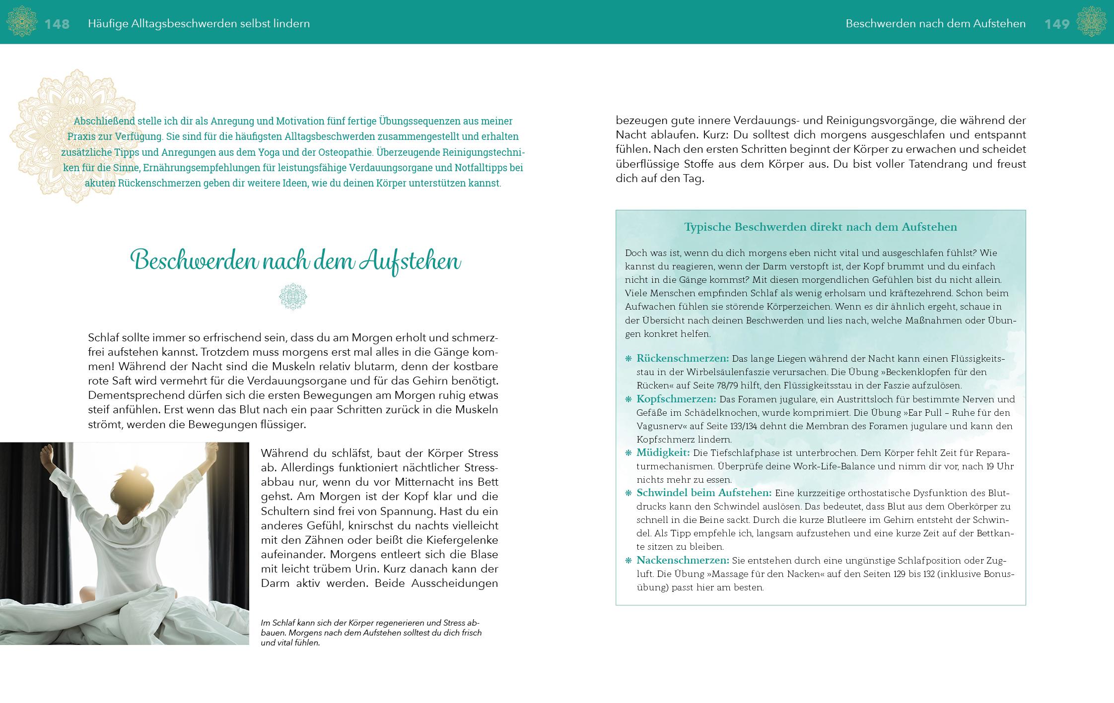 Beispielinhalt (Bild) Selbstheilung mit Yoga und Osteopathie