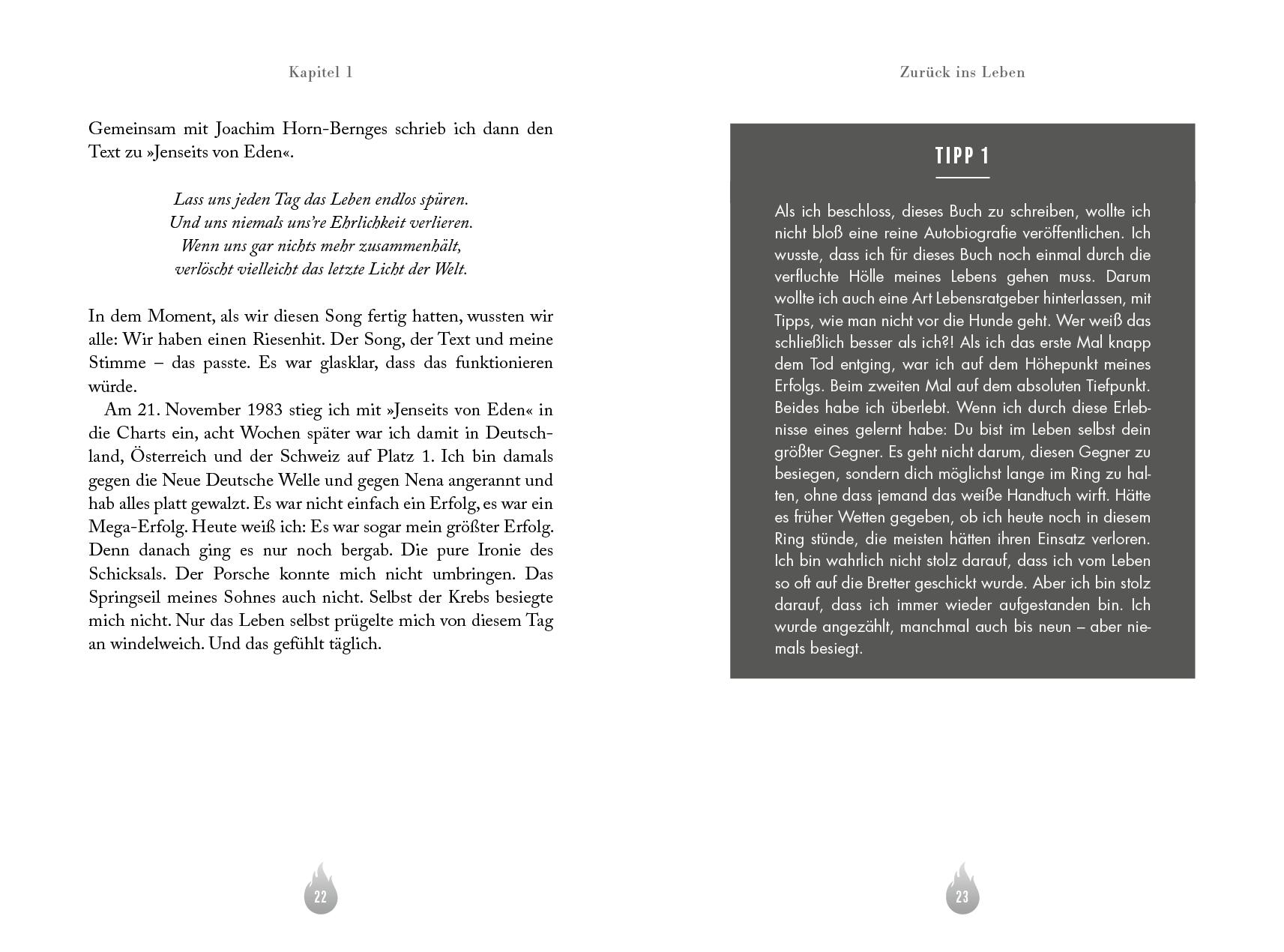 Beispielinhalt (Bild) Gesegnet und verflucht