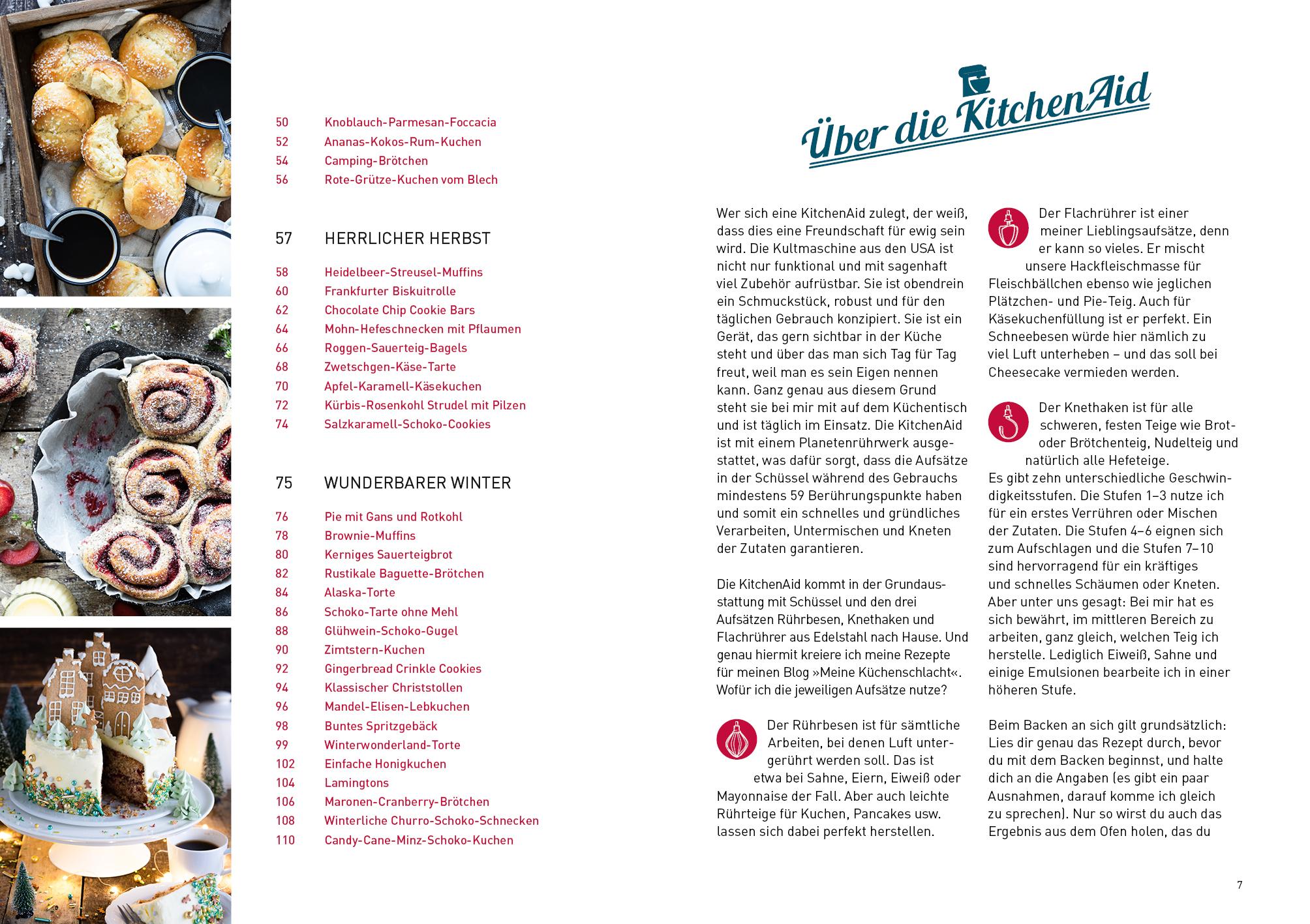 Beispielinhalt (Bild) Backen mit der KitchenAid