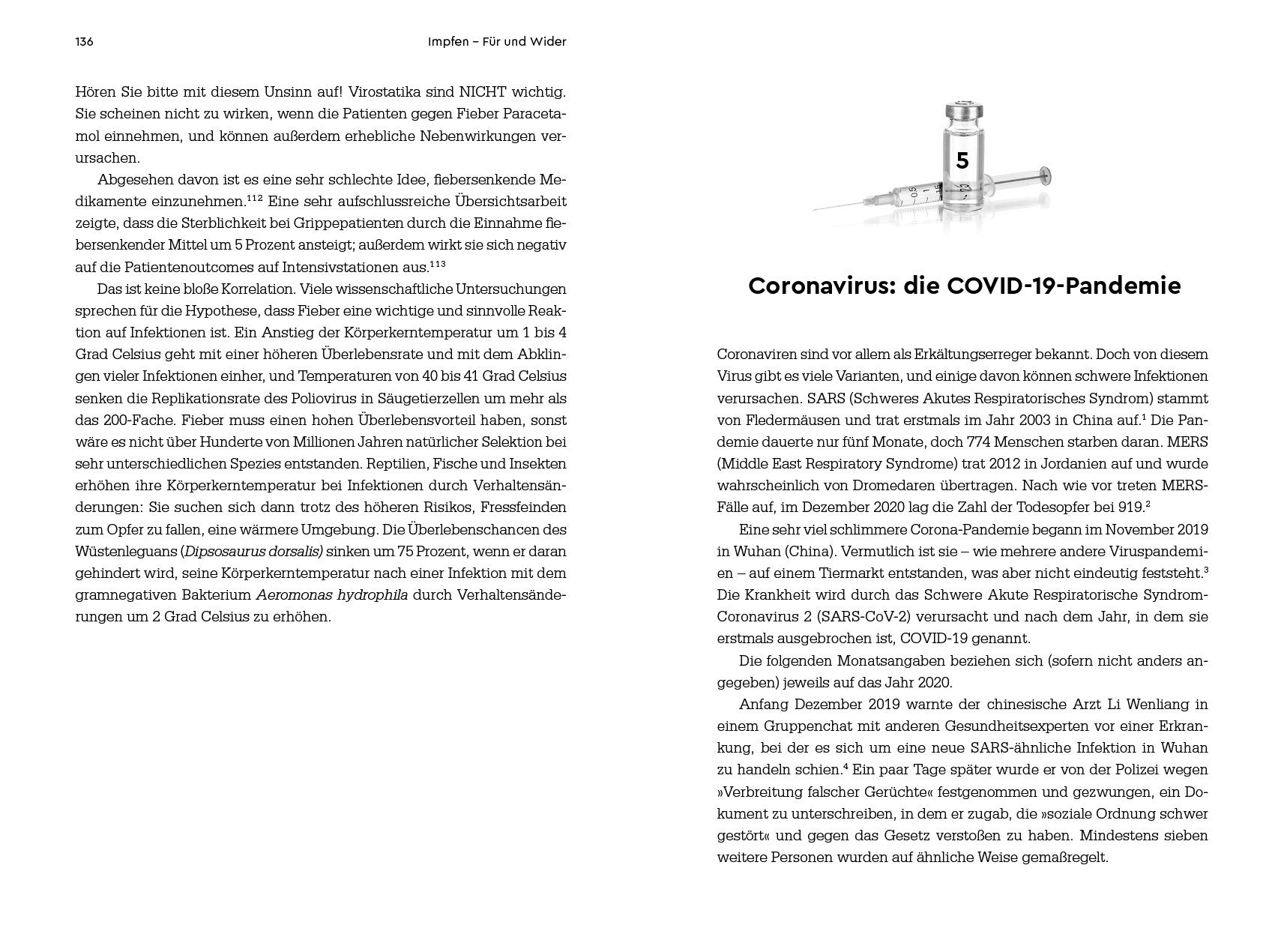 Beispielinhalt (Bild) Impfen - Für und Wider