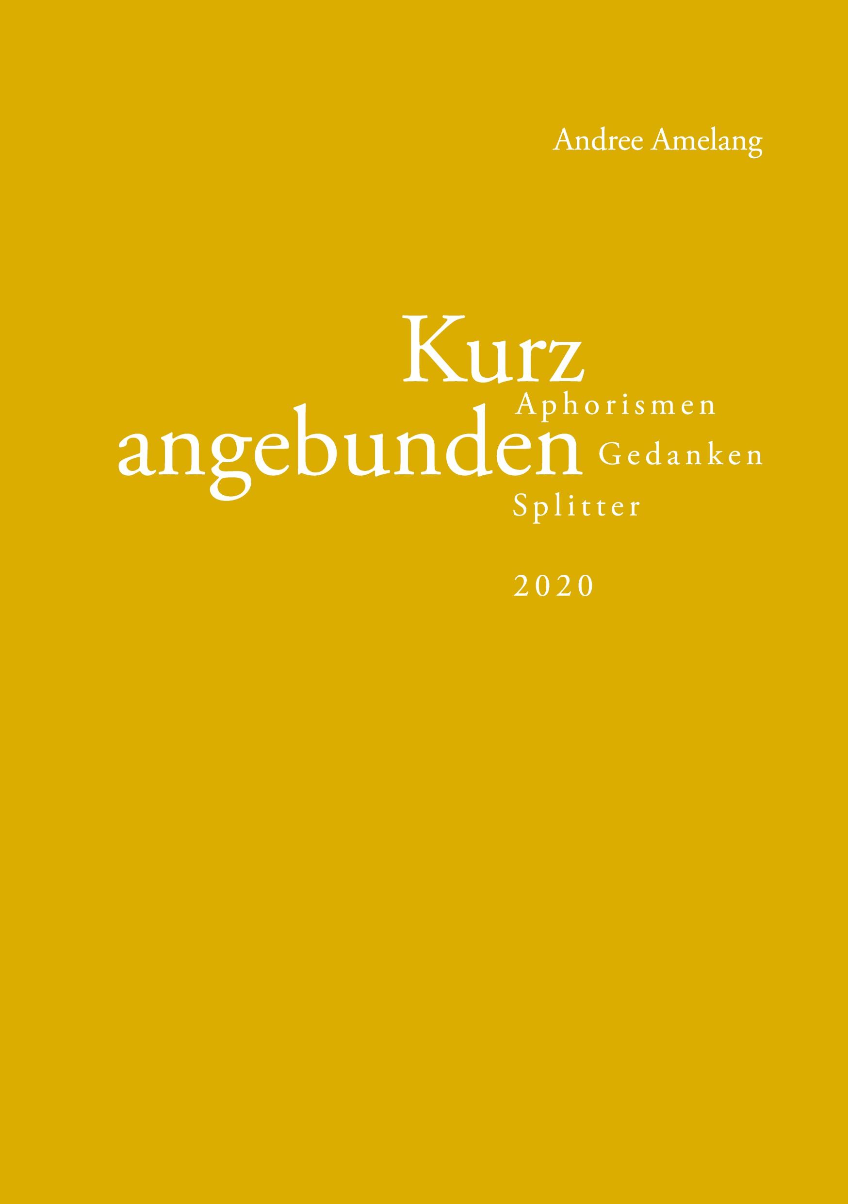 Vorderes Coverbild Kurz angebunden