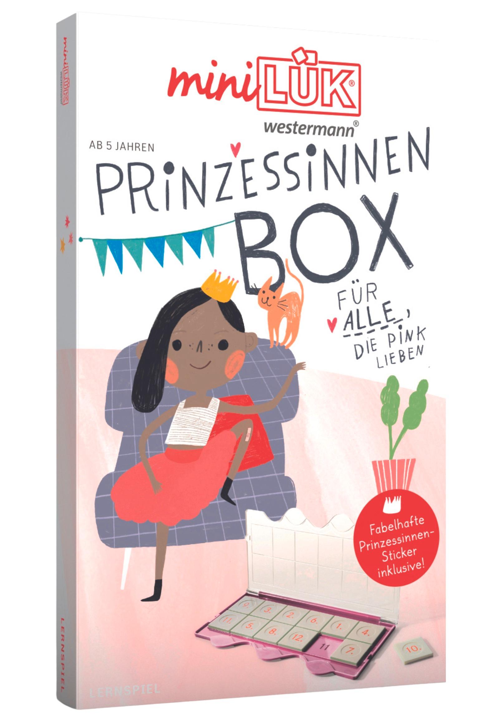 Vorderes Coverbild miniLÜK-Set. Vorschule/1. Klasse - Mathematik, Deutsch: Prinzessinnen-Box