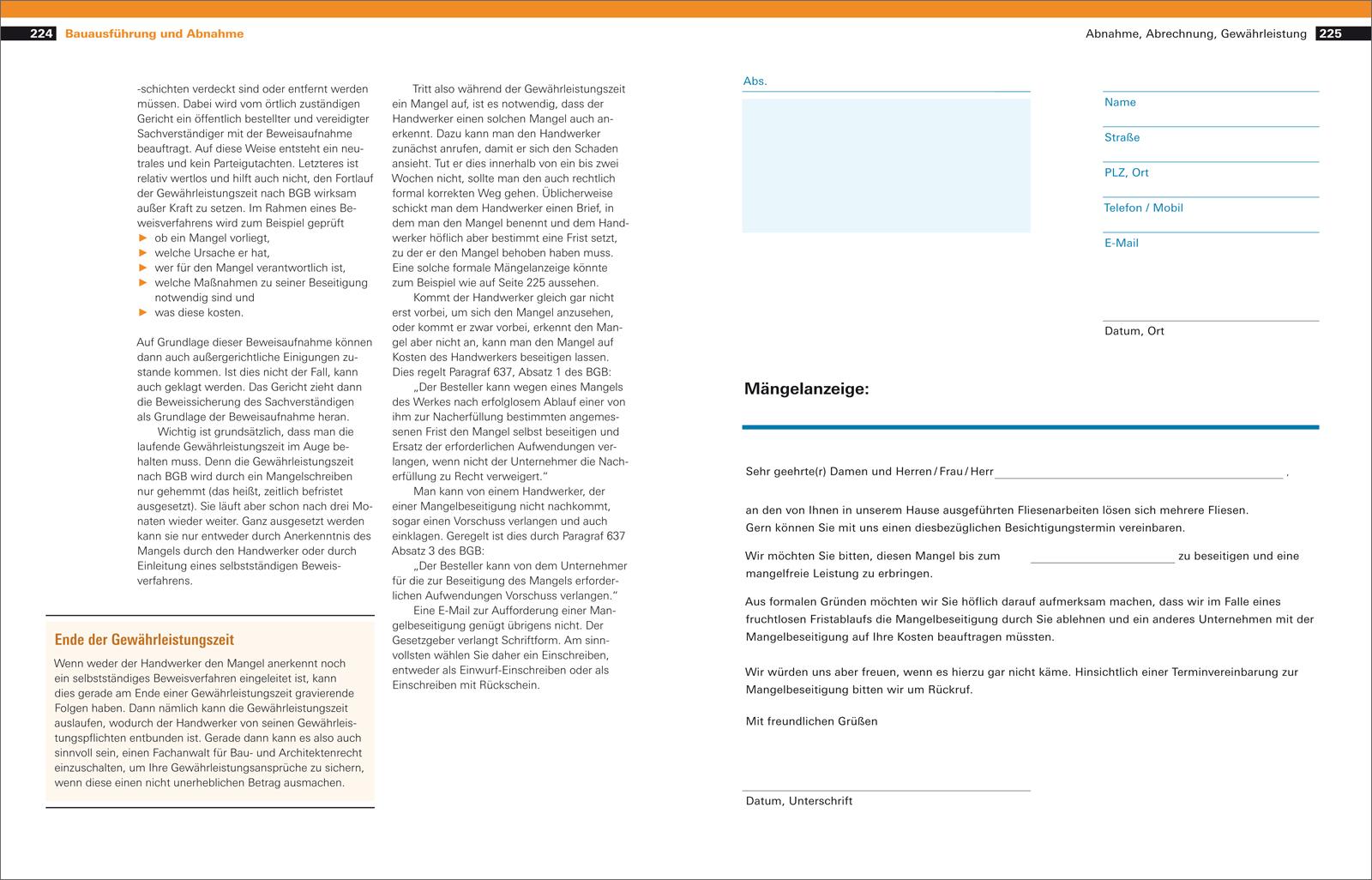 Beispielinhalt (Bild) Handbuch Sanieren und Modernisieren