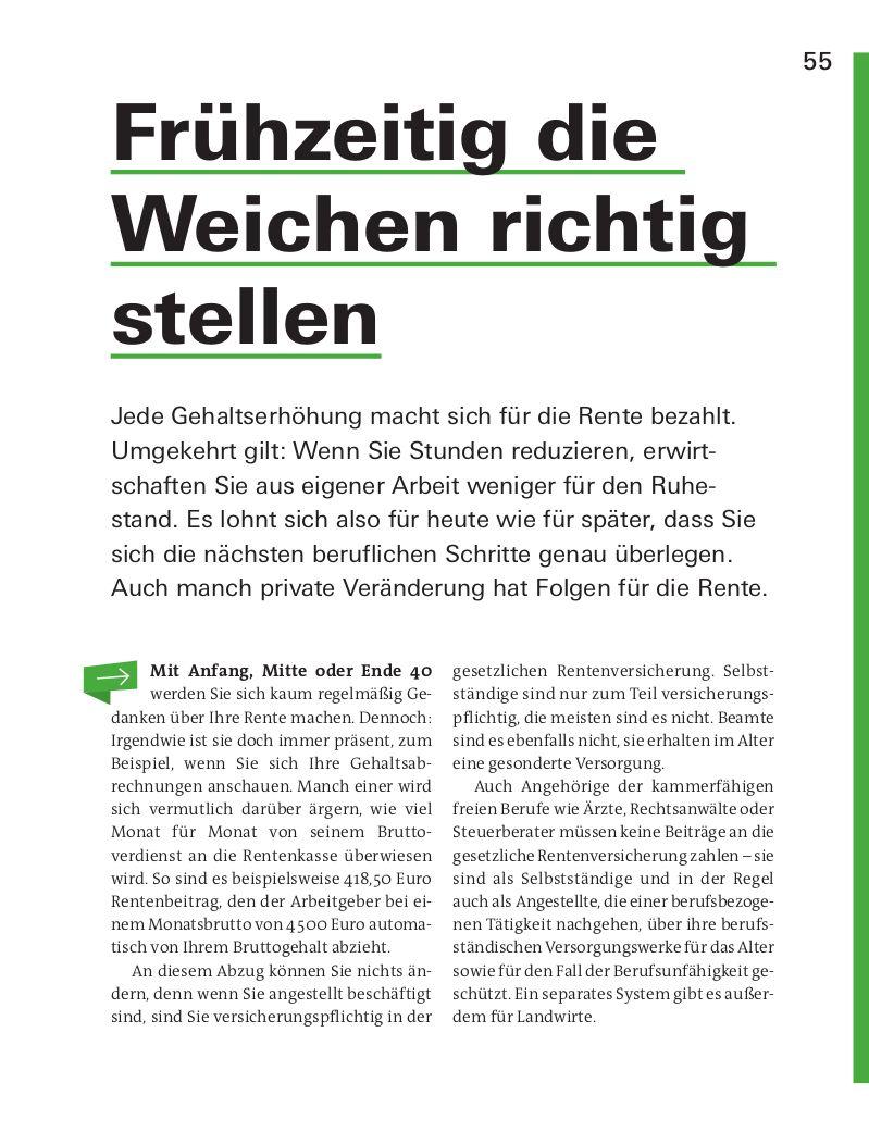 Beispielinhalt (Bild) Meine Rente
