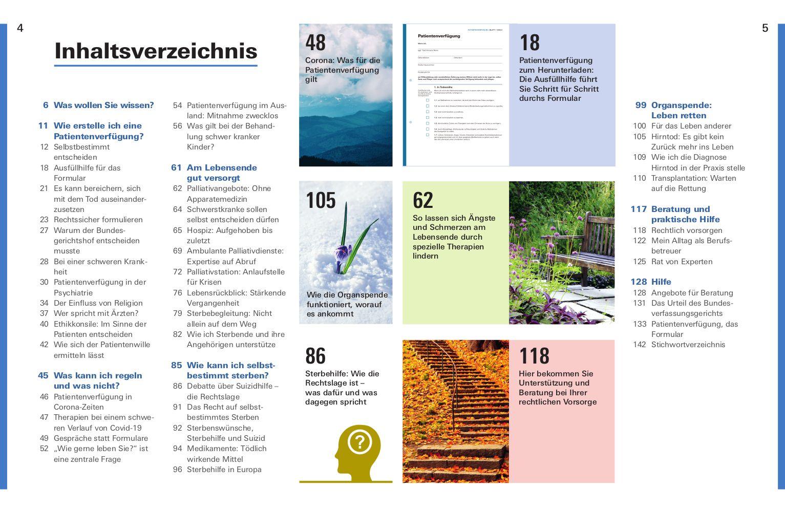 Beispielinhalt (Bild) Meine Patientenverfügung