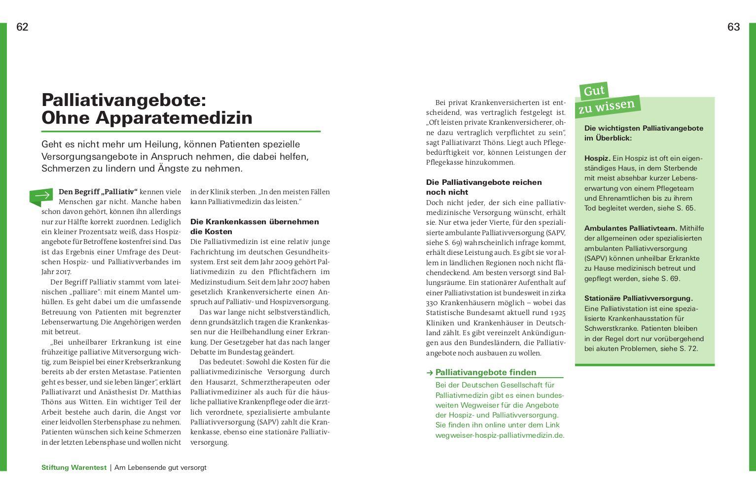 Beispielinhalt (Bild) Meine Patientenverfügung
